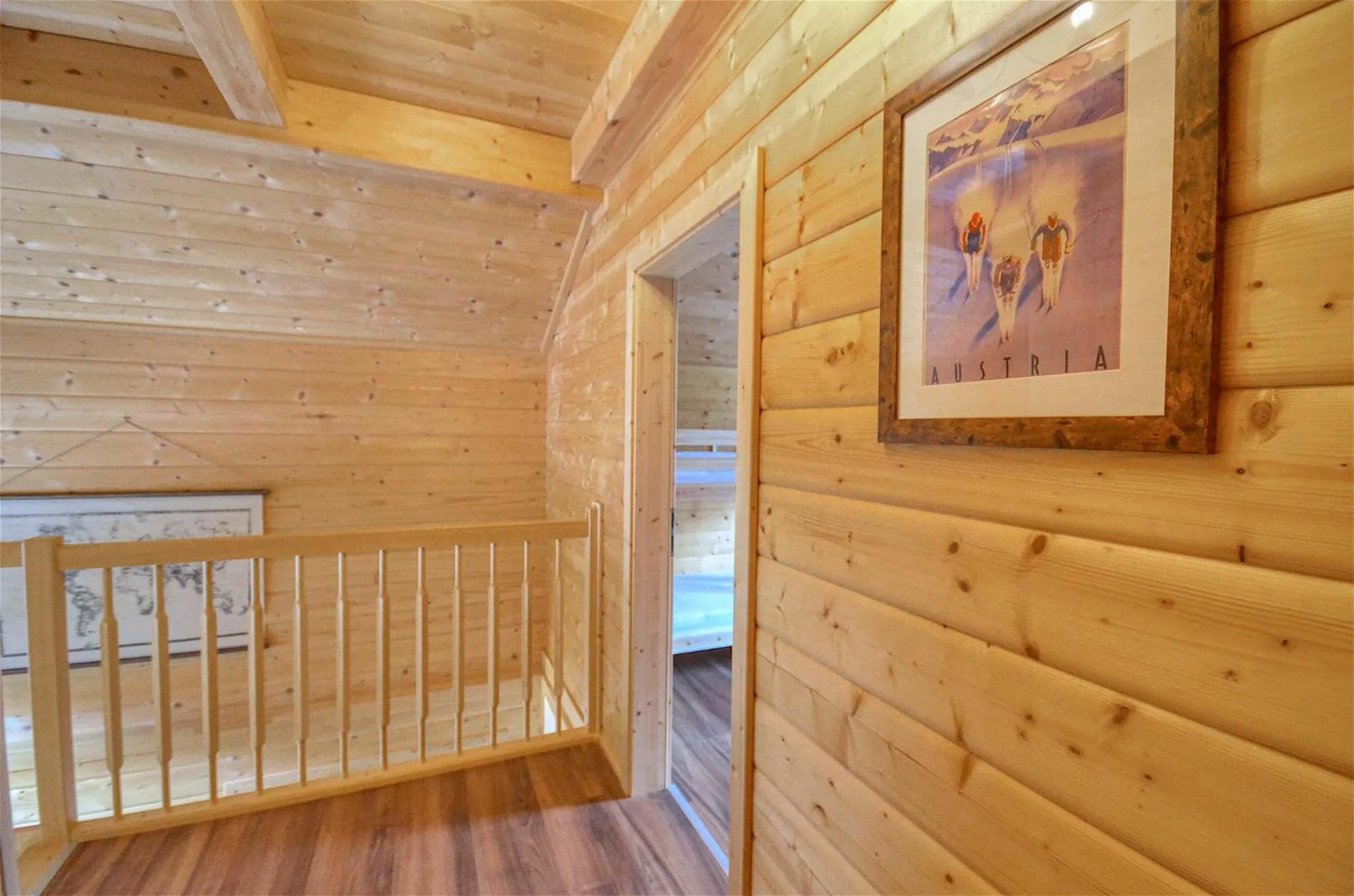 Decorative detail, Bed in Chalet Seven - by Alpen Apartments