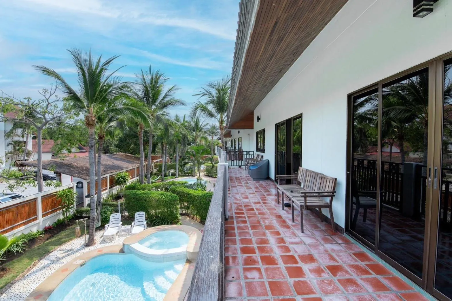 Patio in Dolphin Bay Beach Resort