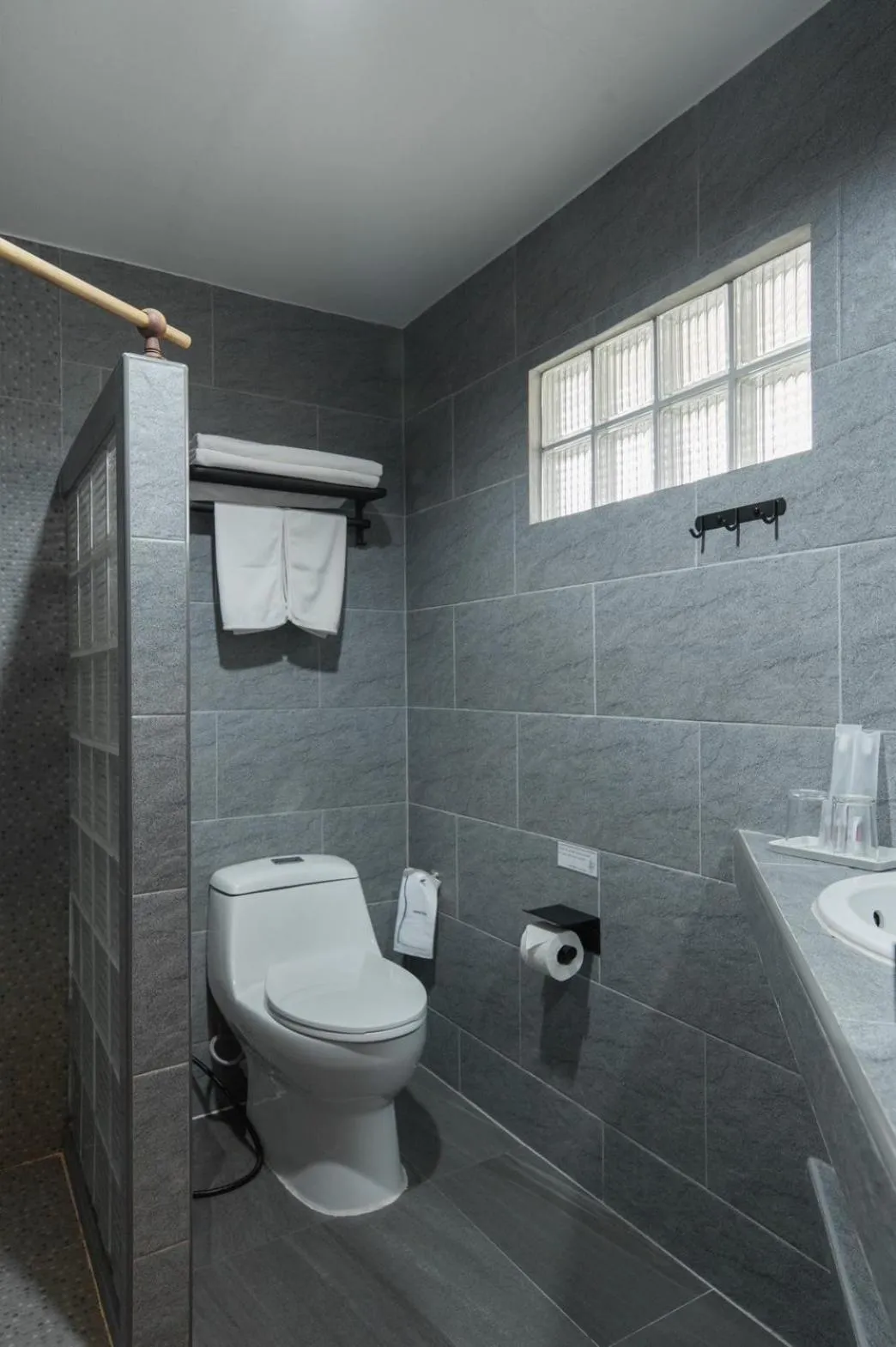 Toilet in Dolphin Bay Beach Resort