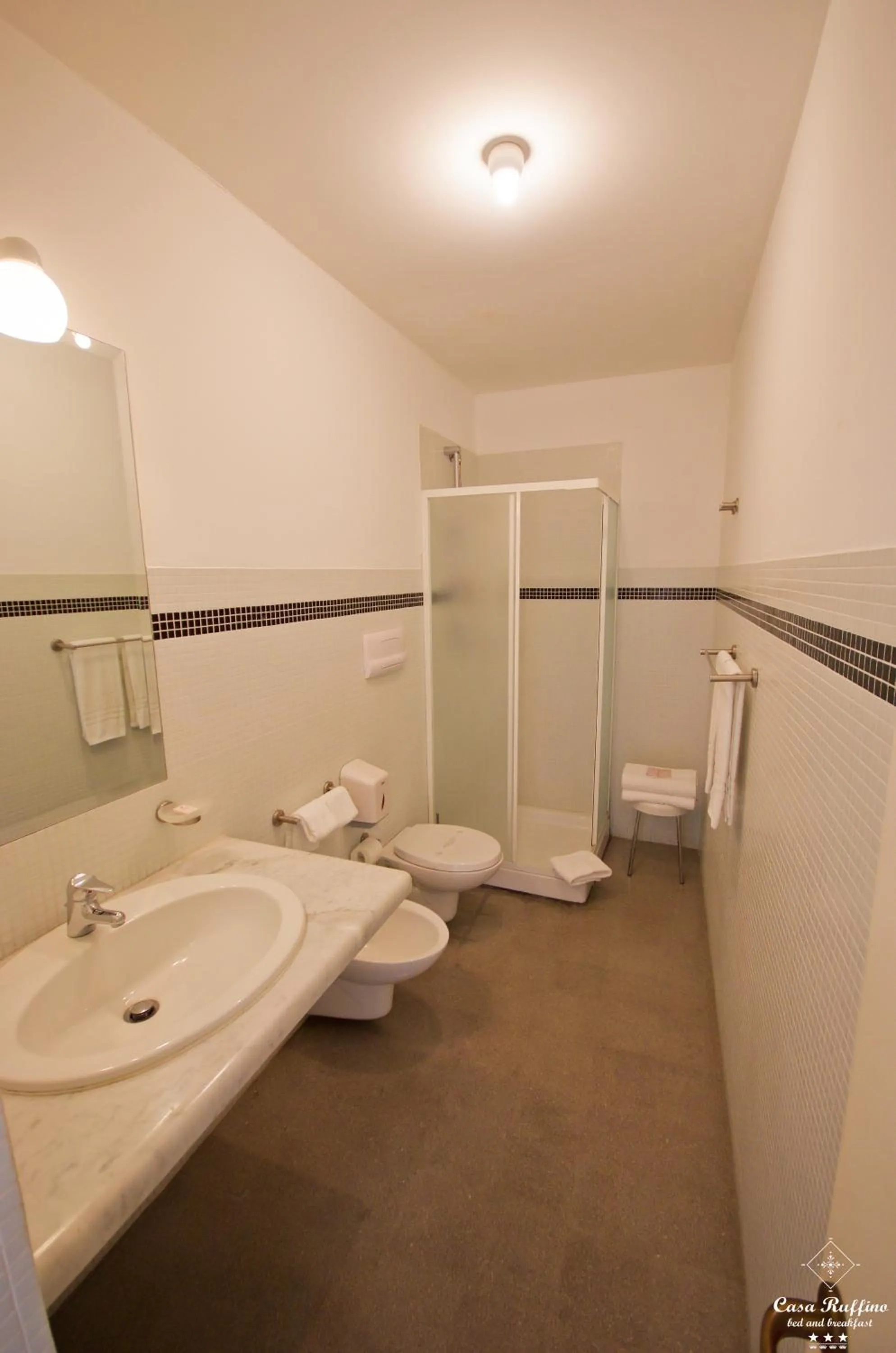 Shower in B&B Casa Ruffino