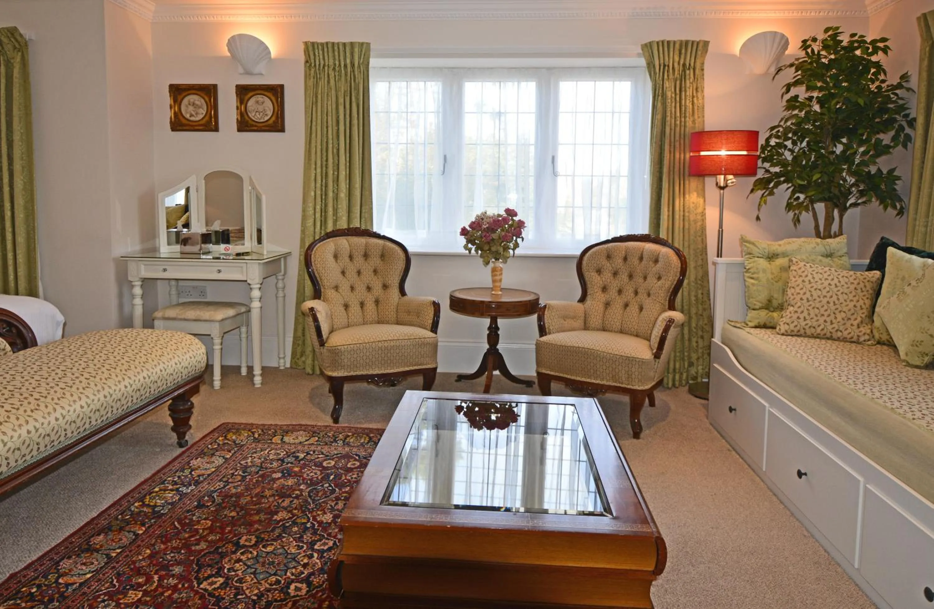 Seating area in Haven Hall Hotel