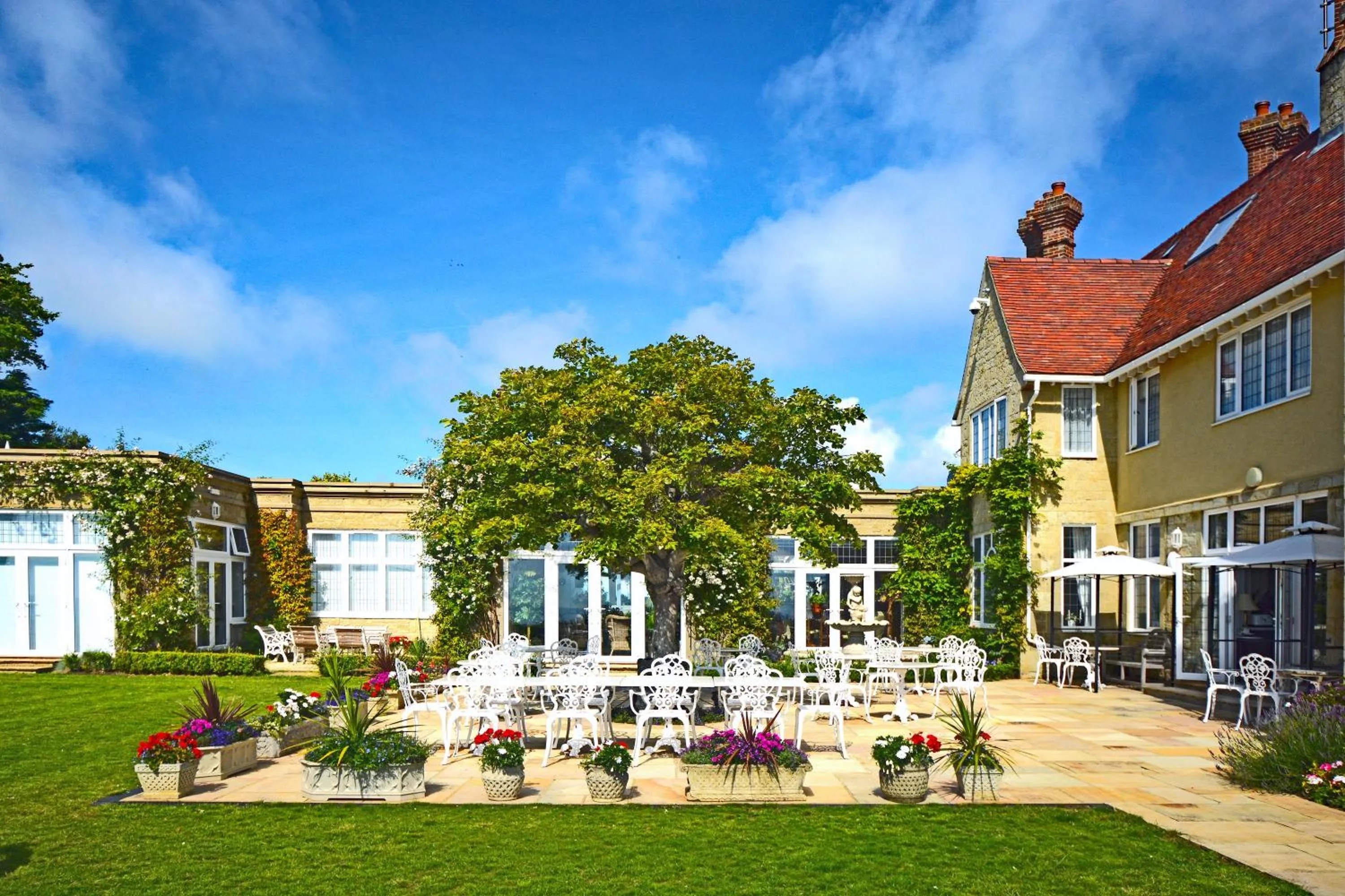 Patio in Haven Hall Hotel