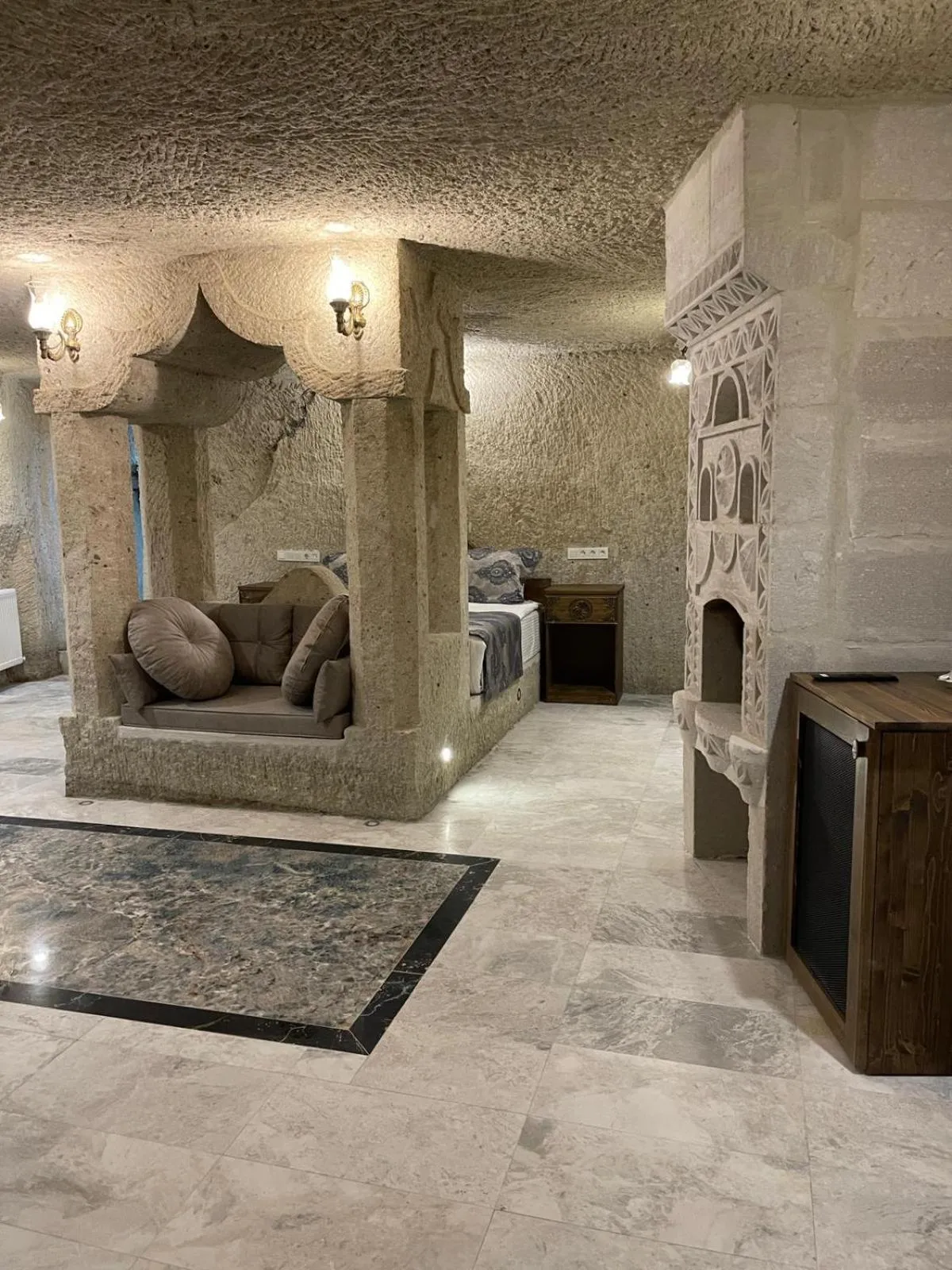 Bed in Cappadocia Empire Cave Hotel