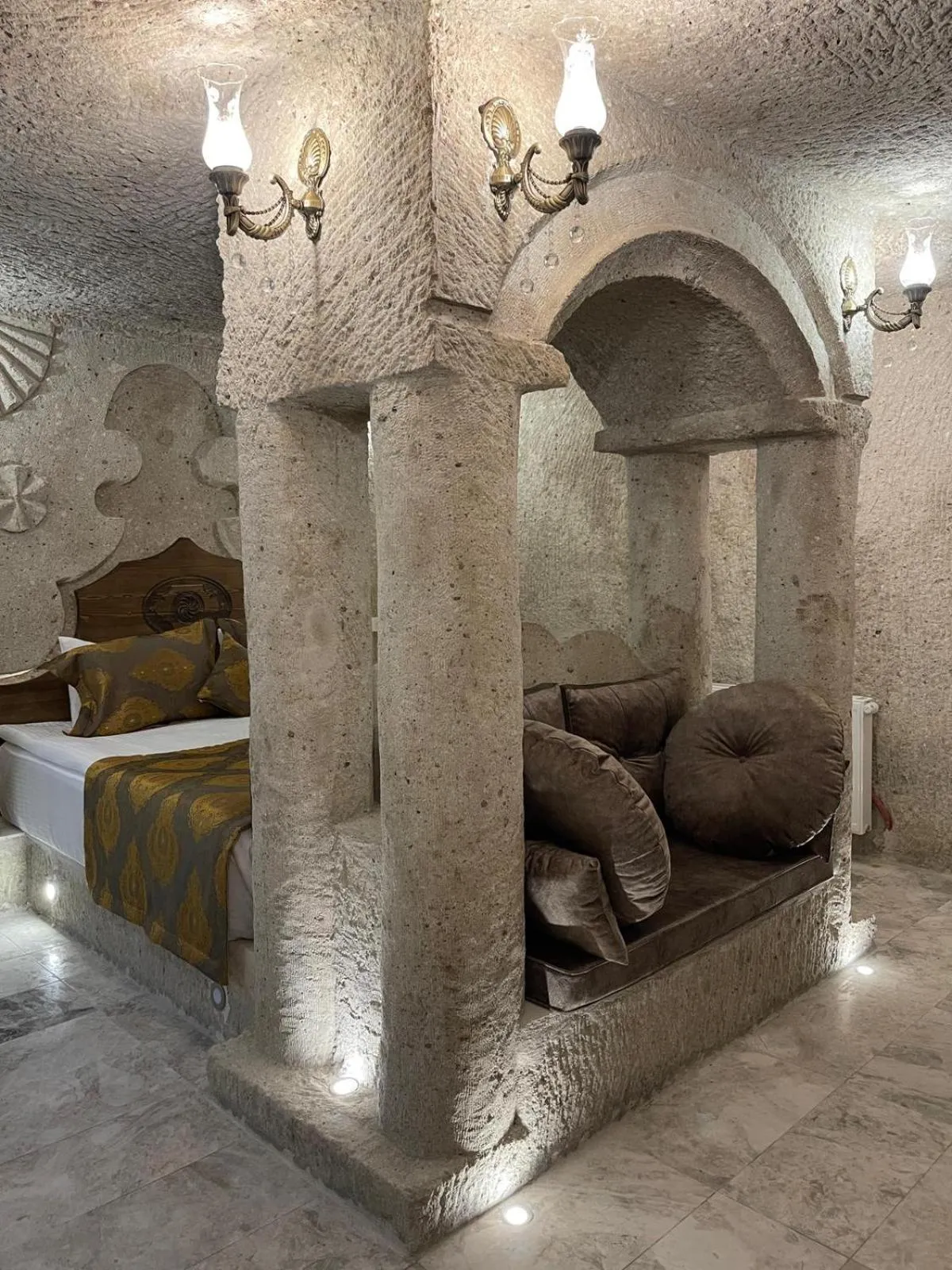 Seating area in Cappadocia Empire Cave Hotel