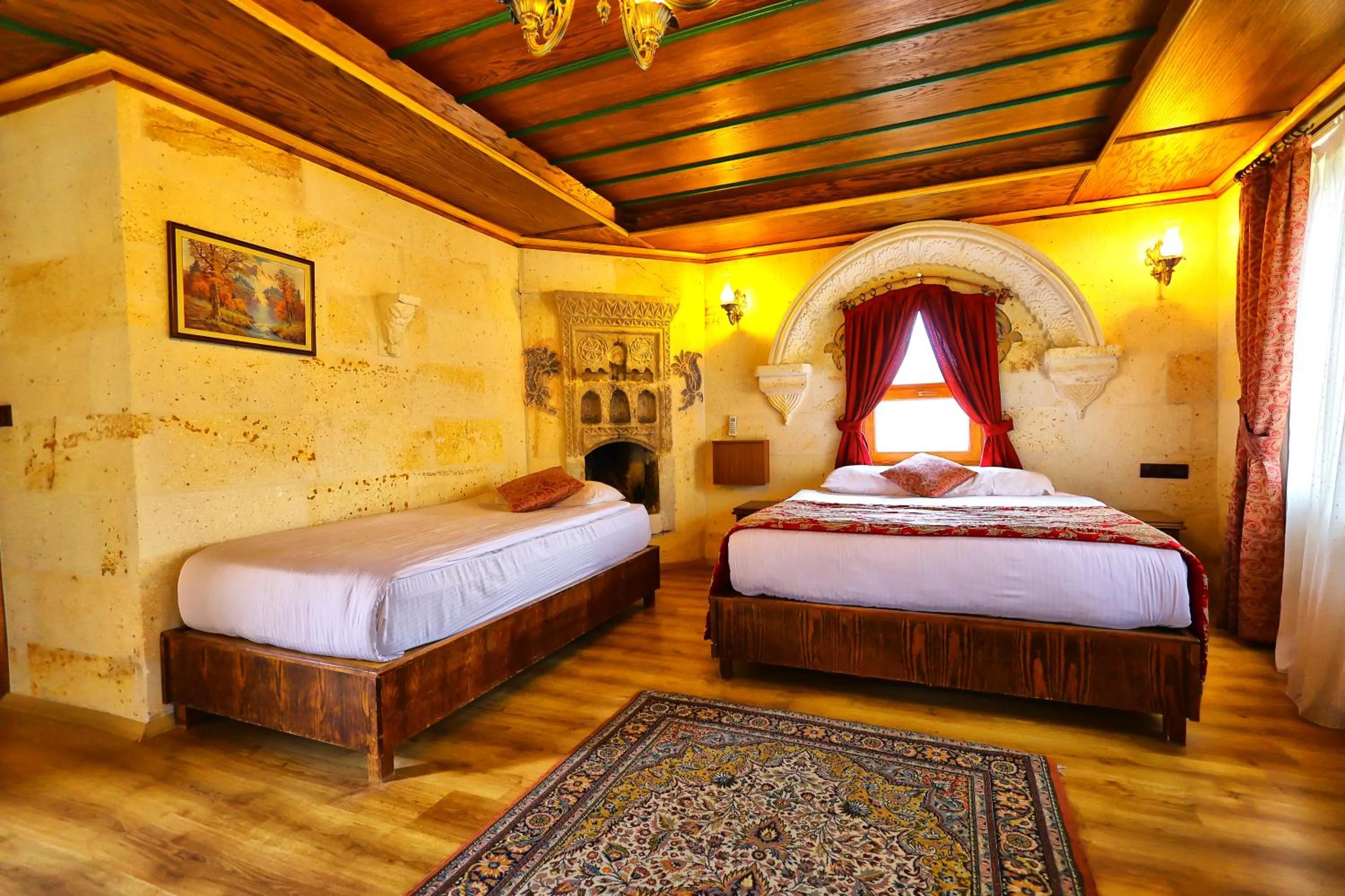 Bed in Cappadocia Empire Cave Hotel