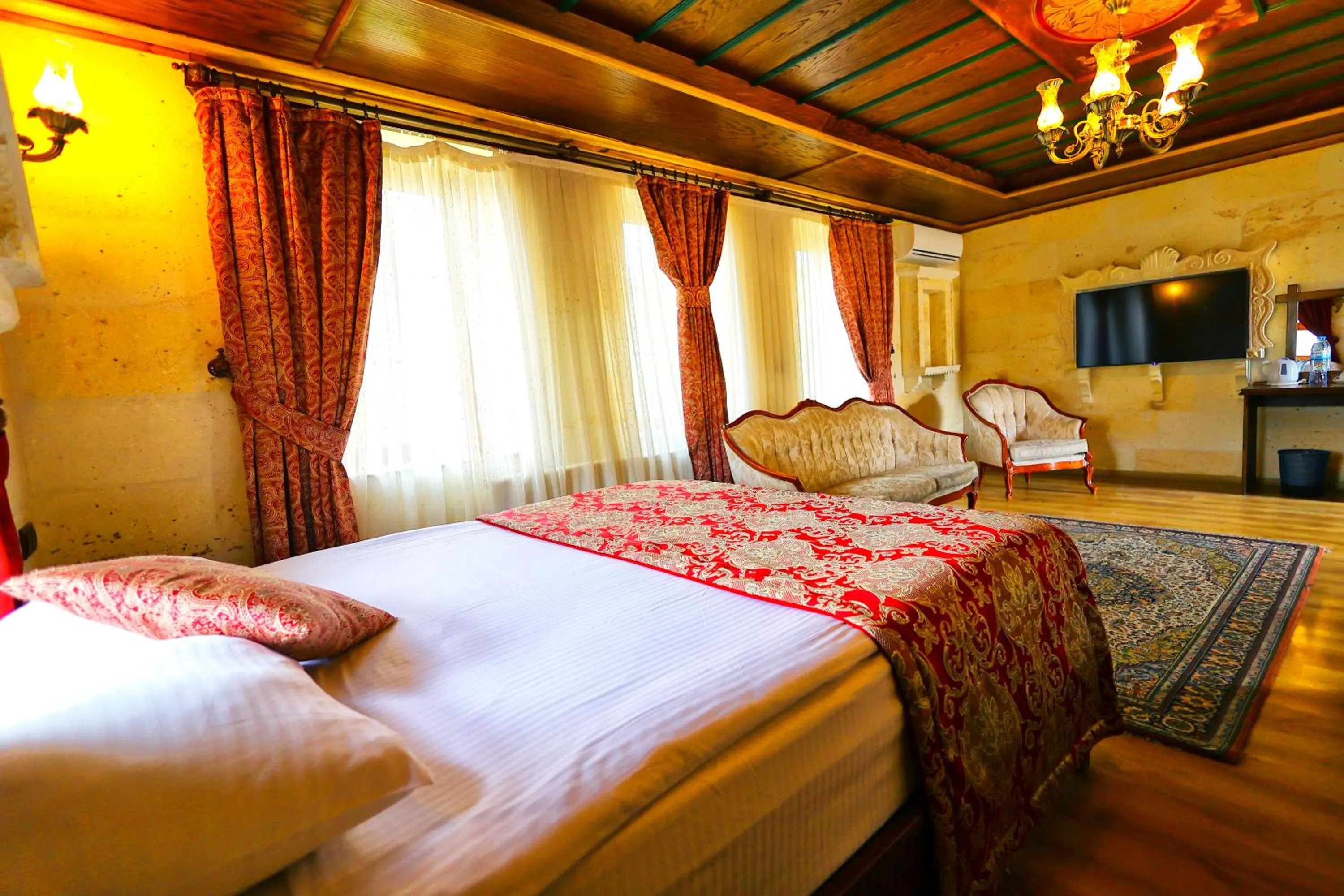 Bed in Cappadocia Empire Cave Hotel