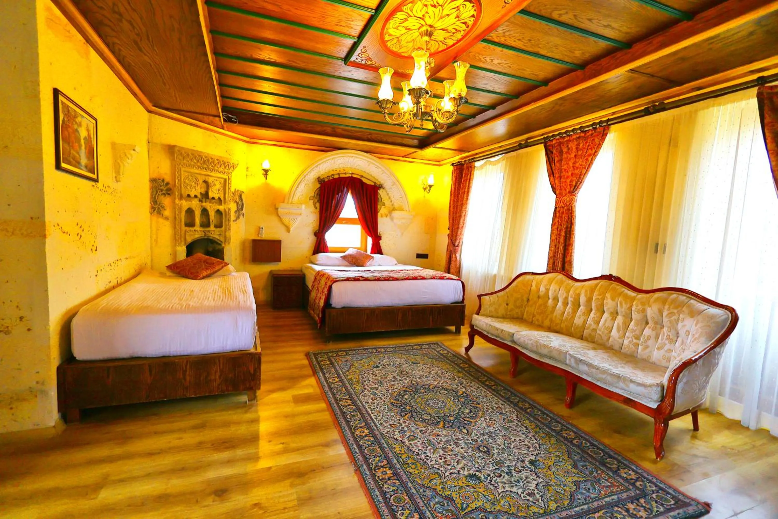 Bed in Cappadocia Empire Cave Hotel