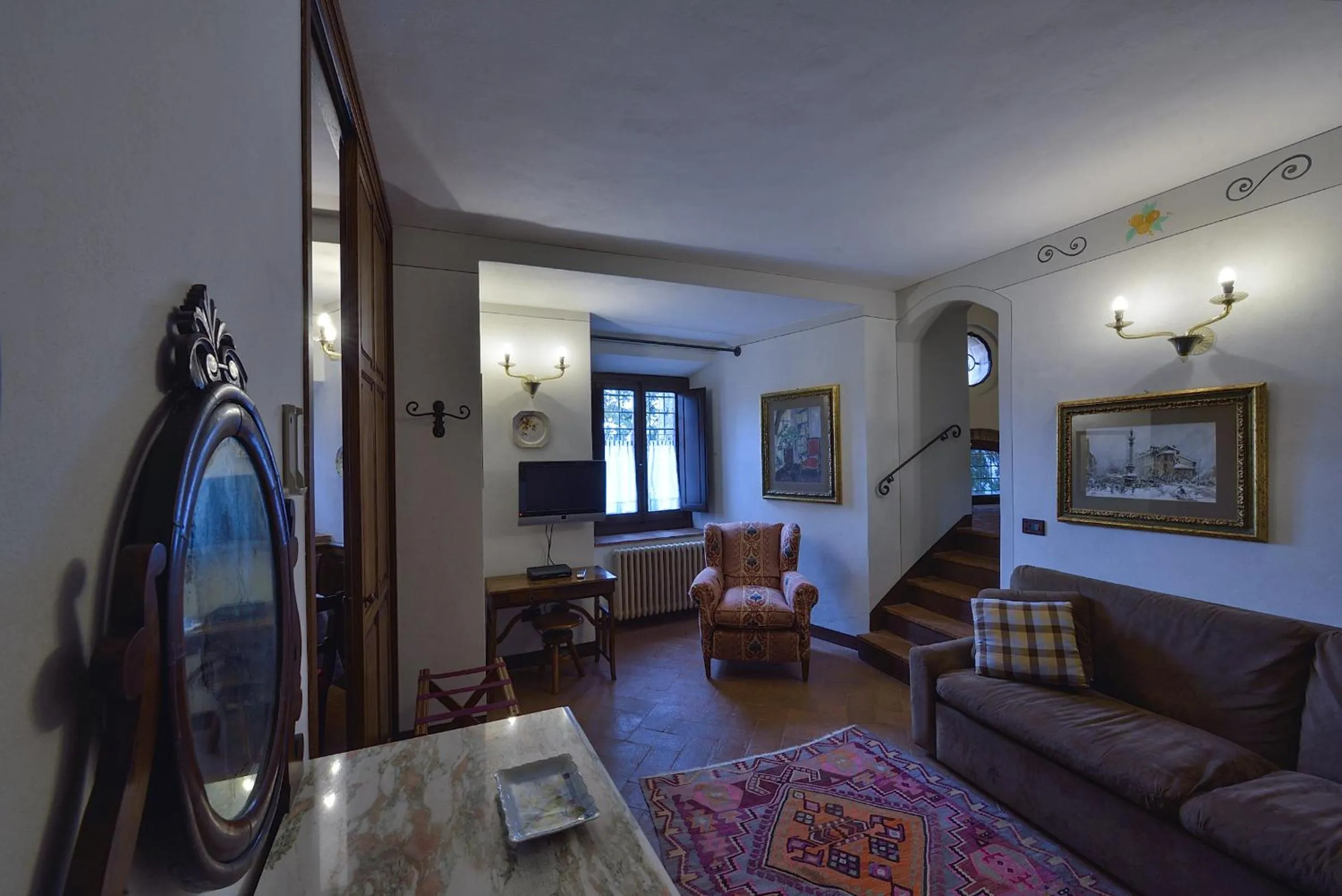 Living room in Castelletto di Montebenichi