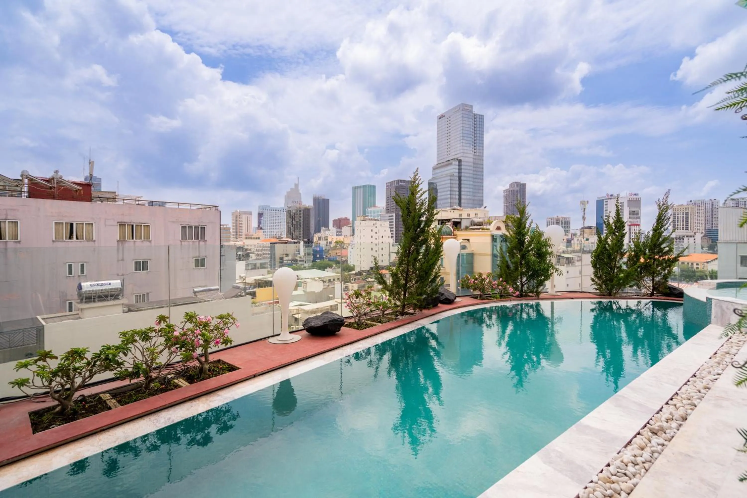 Swimming pool in A&EM Saigon Hotel