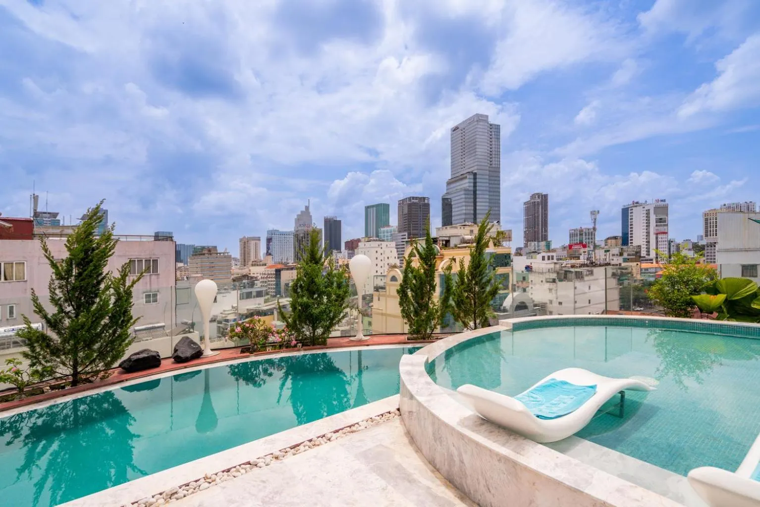 Swimming pool in A&EM Saigon Hotel