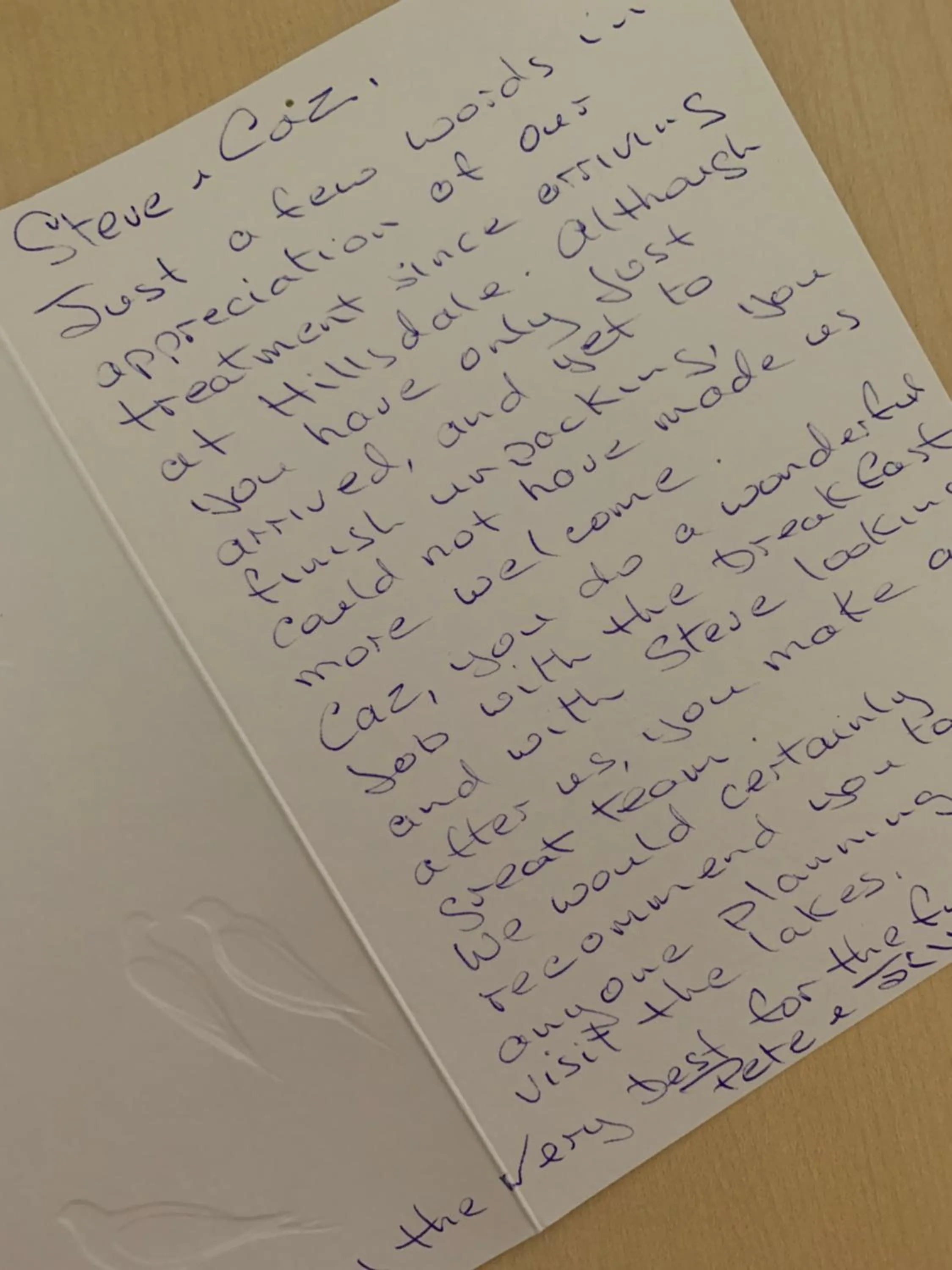 Certificate/Award in Hillsdale B&B in Ambleside