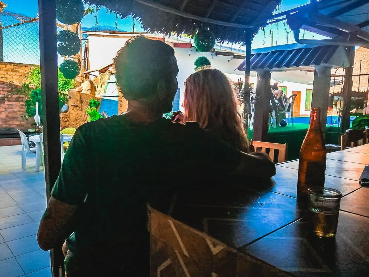 Guests in El Curichal Hostel