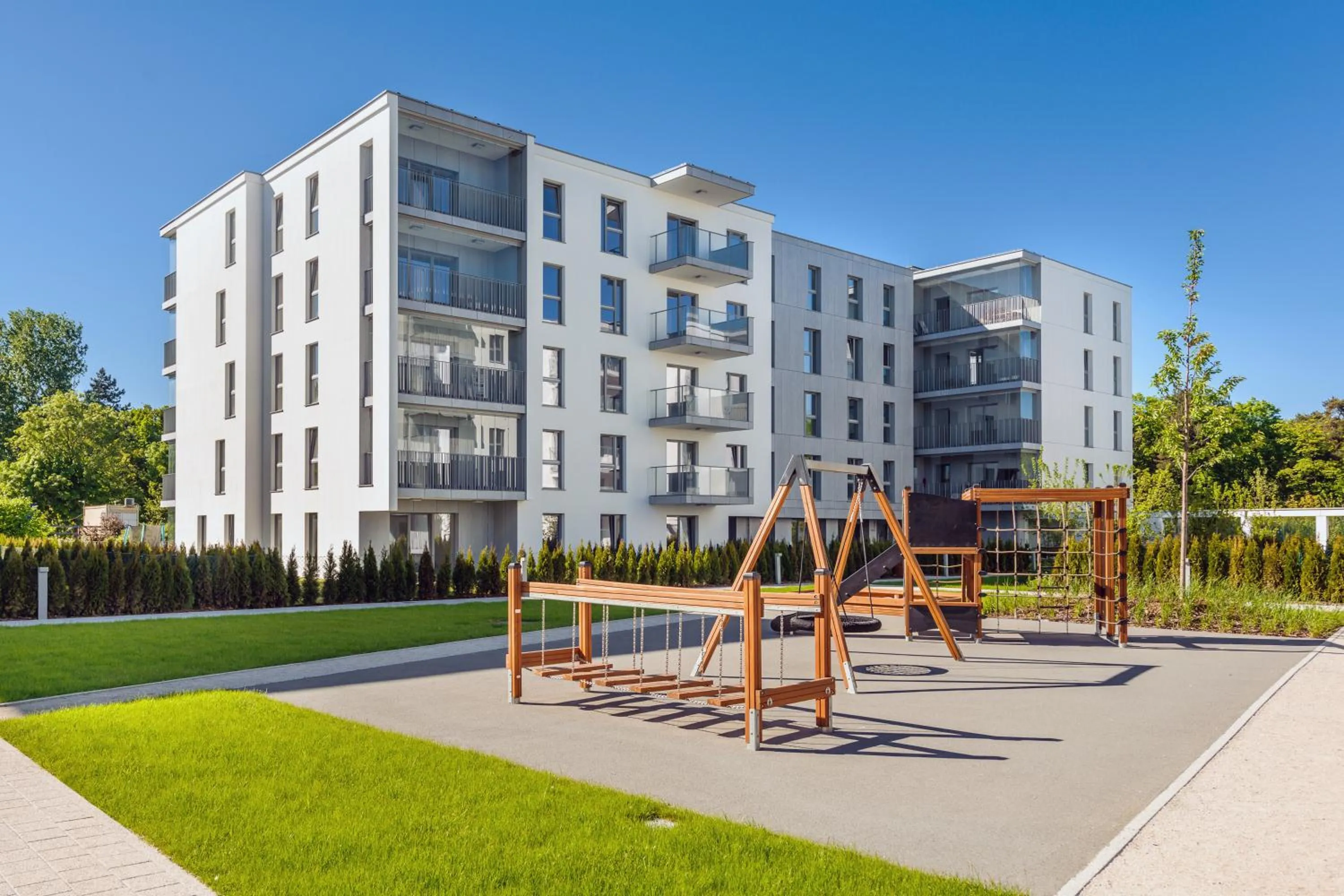 Children play ground in Nadmorze, Sun & Snow