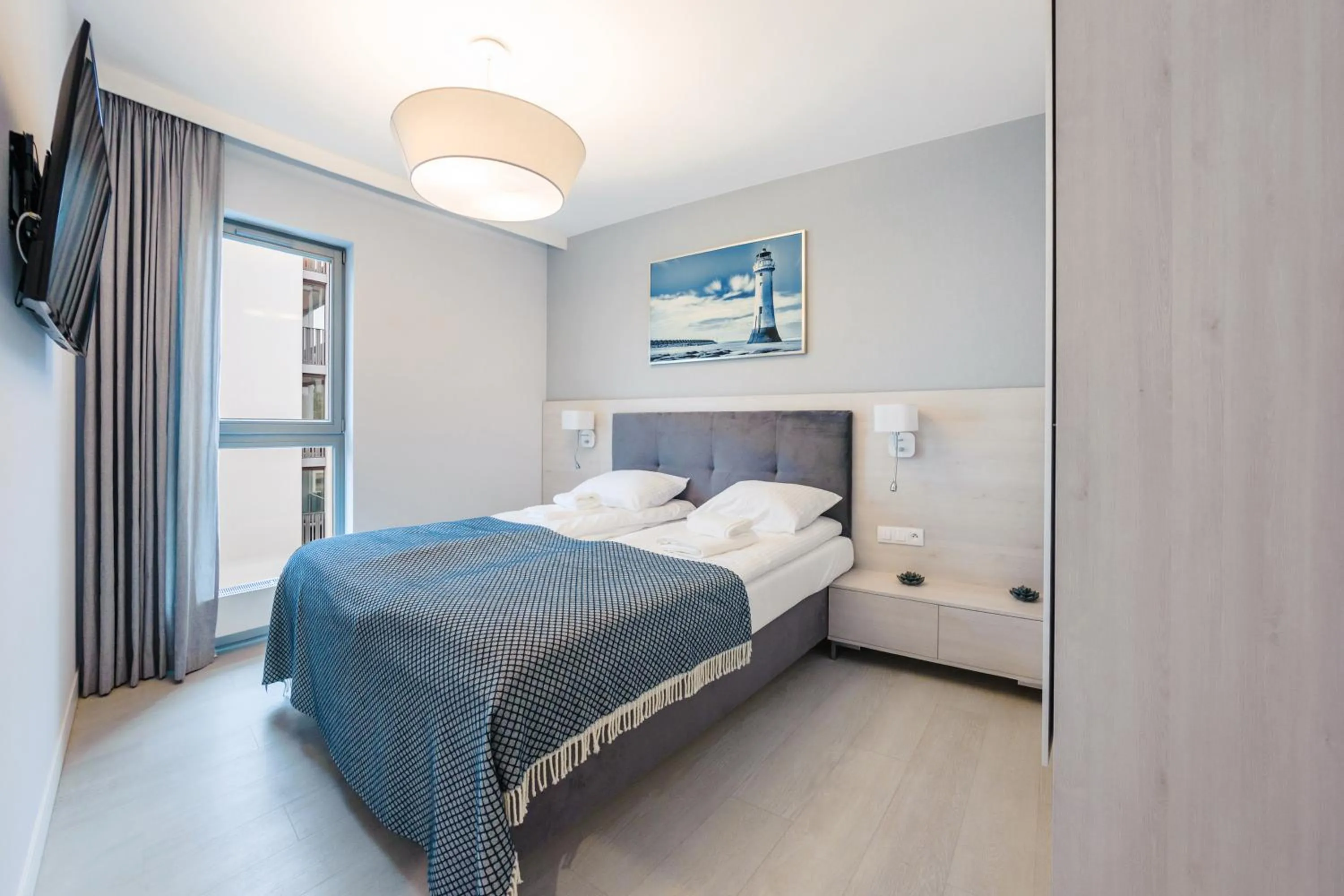 Bedroom, Bed in Nadmorze, Sun & Snow