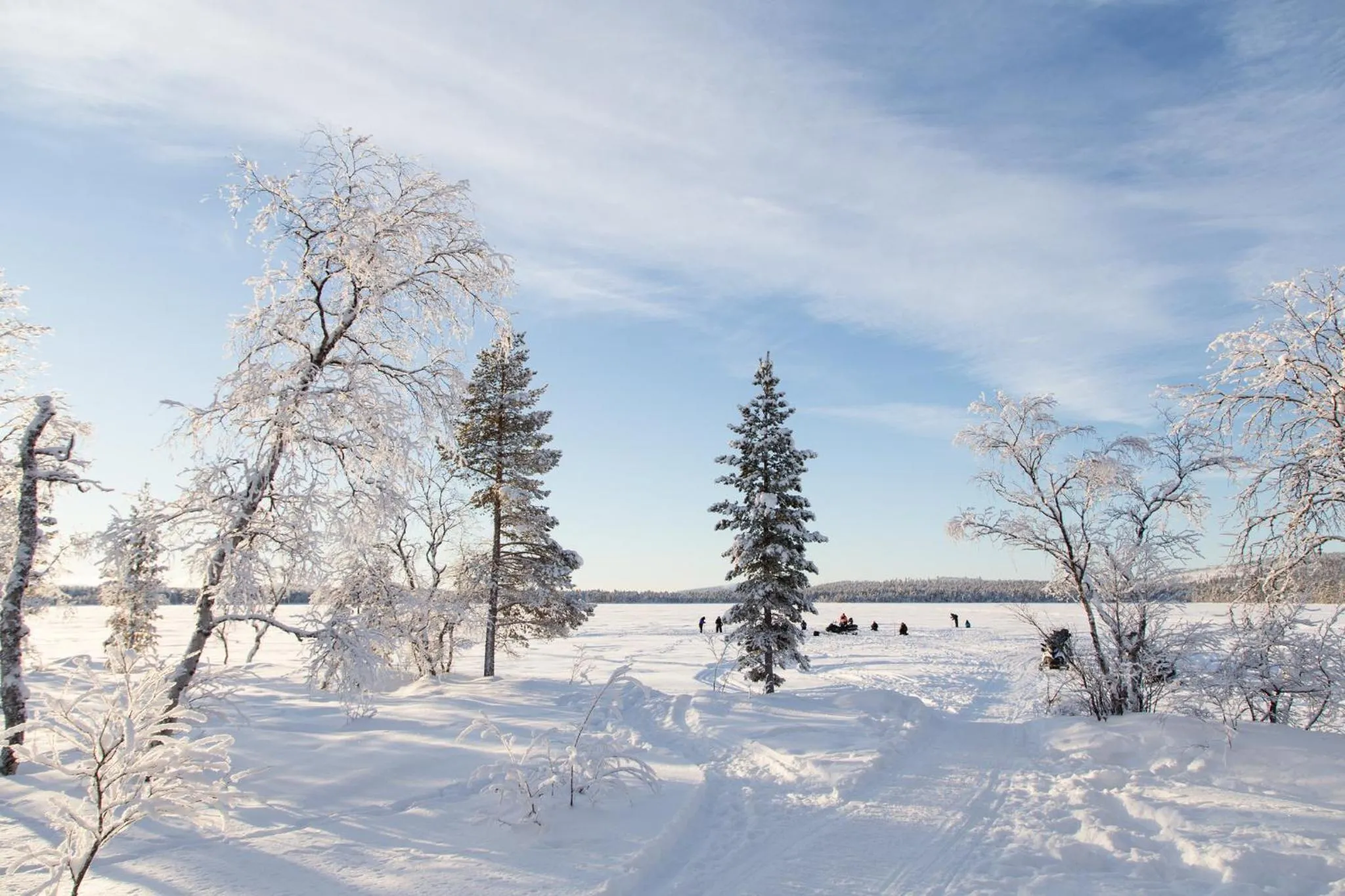 Natural landscape in Hotel Inari