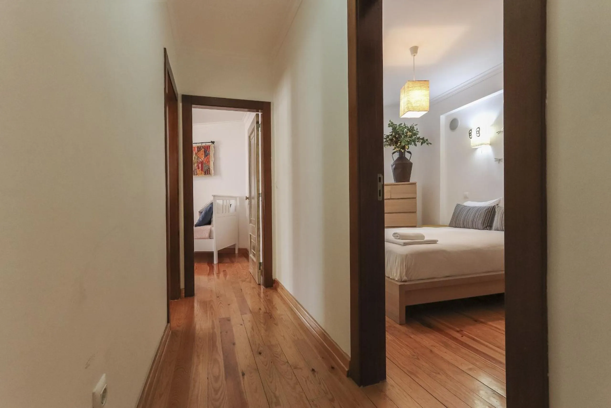 Decorative detail, Bed in Grand Parliament Duplex by Homing