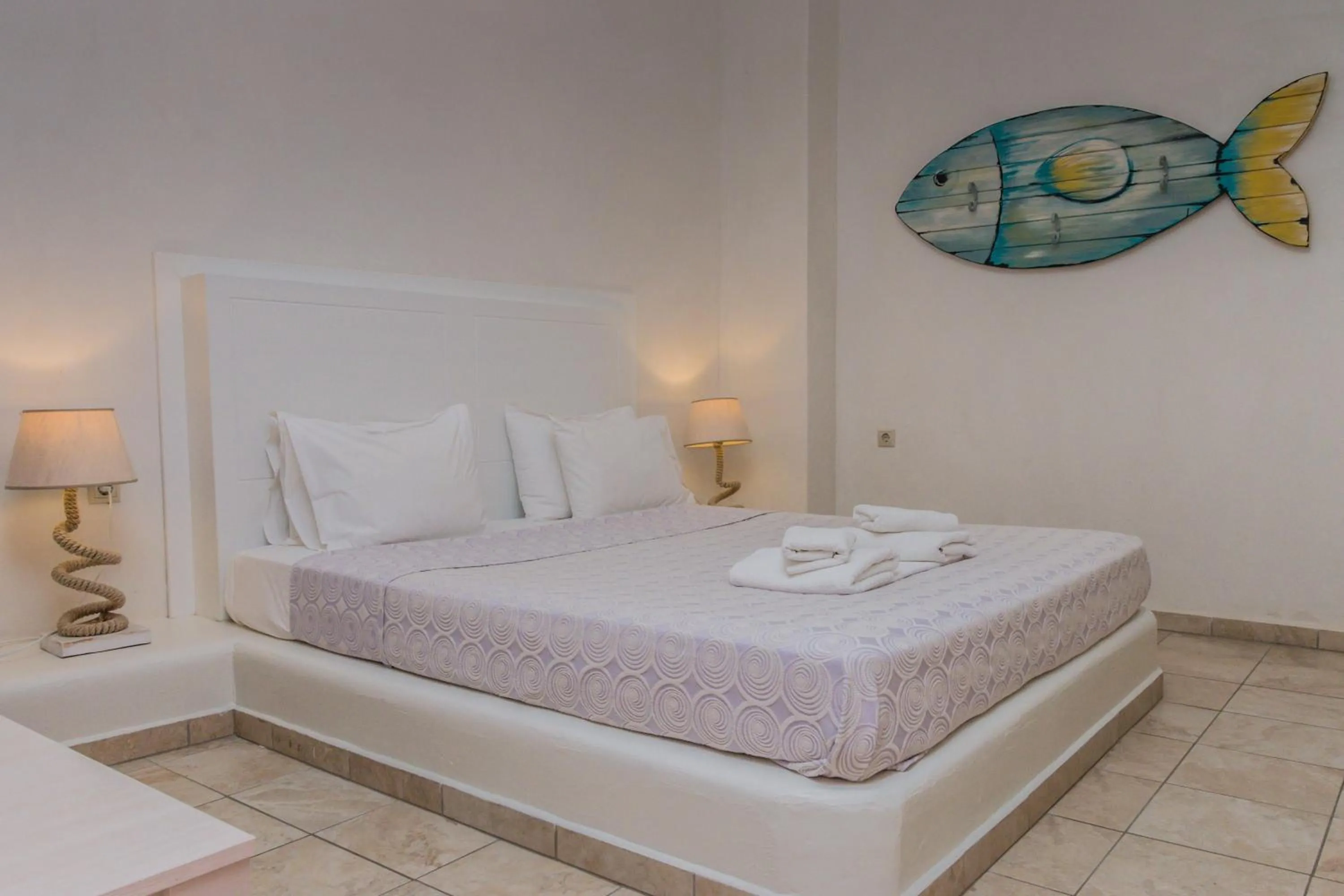 Bed in Hotel Sunshine Matala