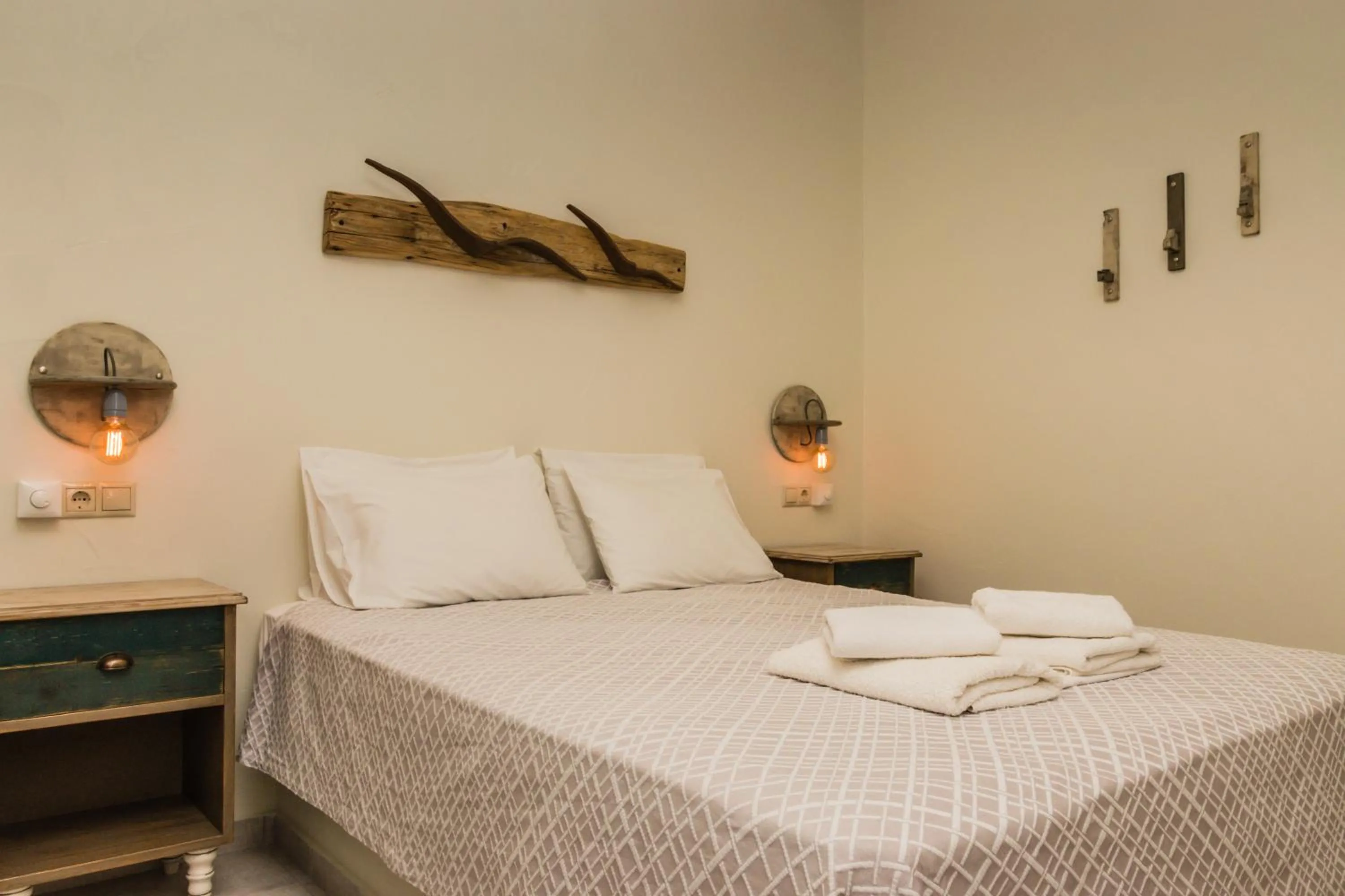 Bed in Hotel Sunshine Matala