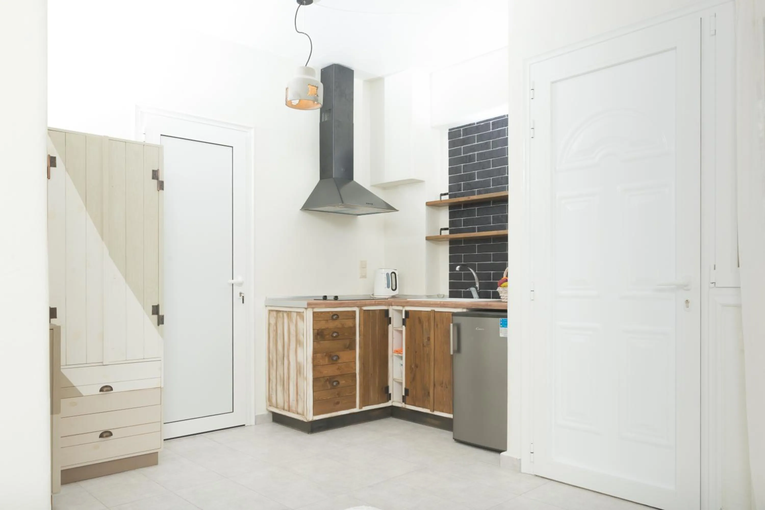 Kitchen or kitchenette in Hotel Sunshine Matala