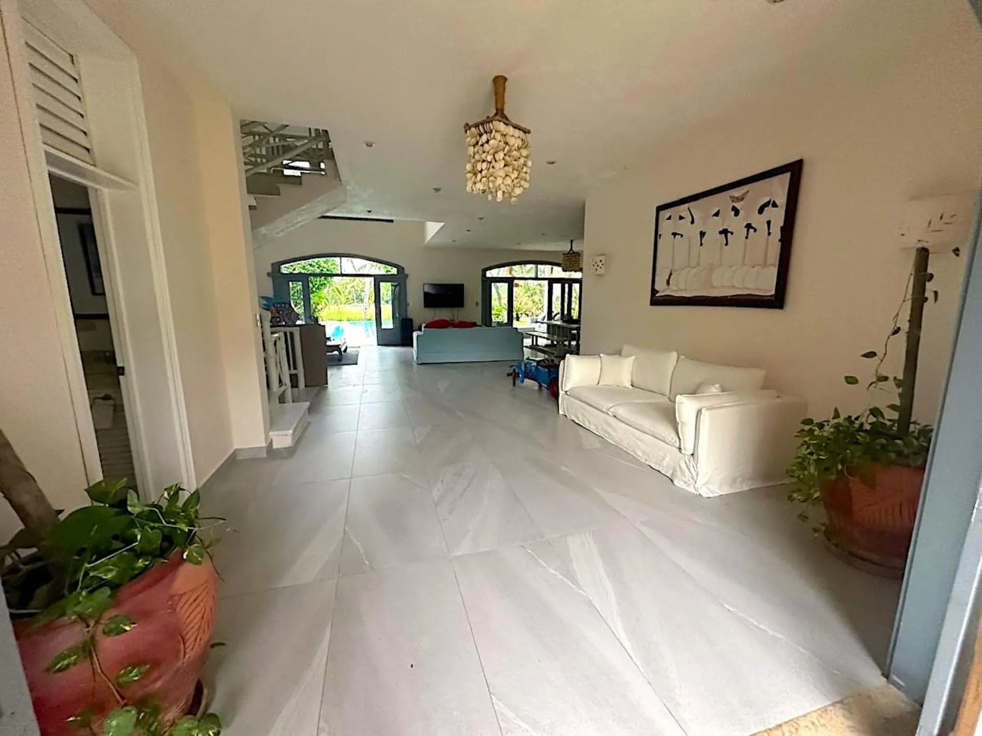 Living room in Villa Zoe