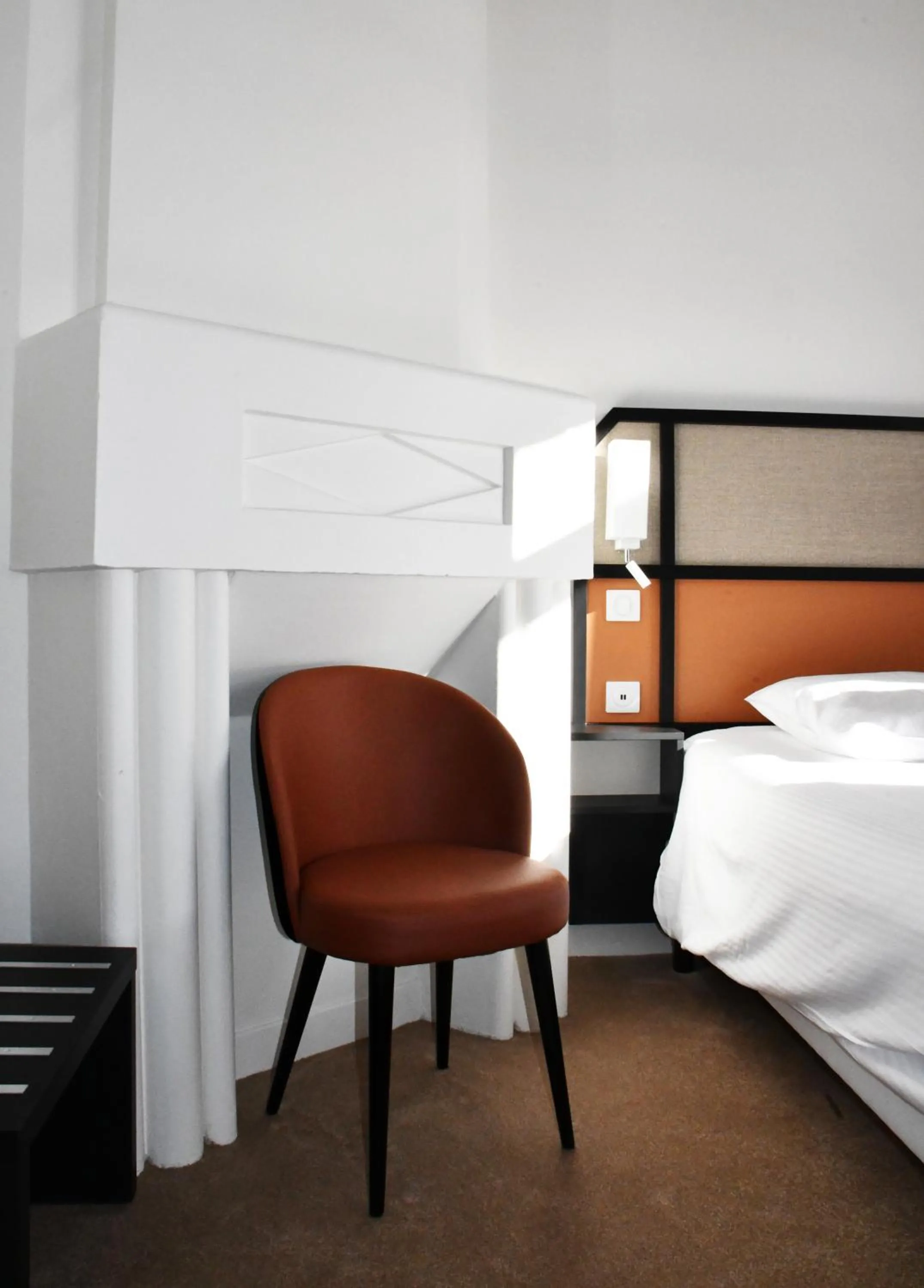 Bed in Hotel Moderne