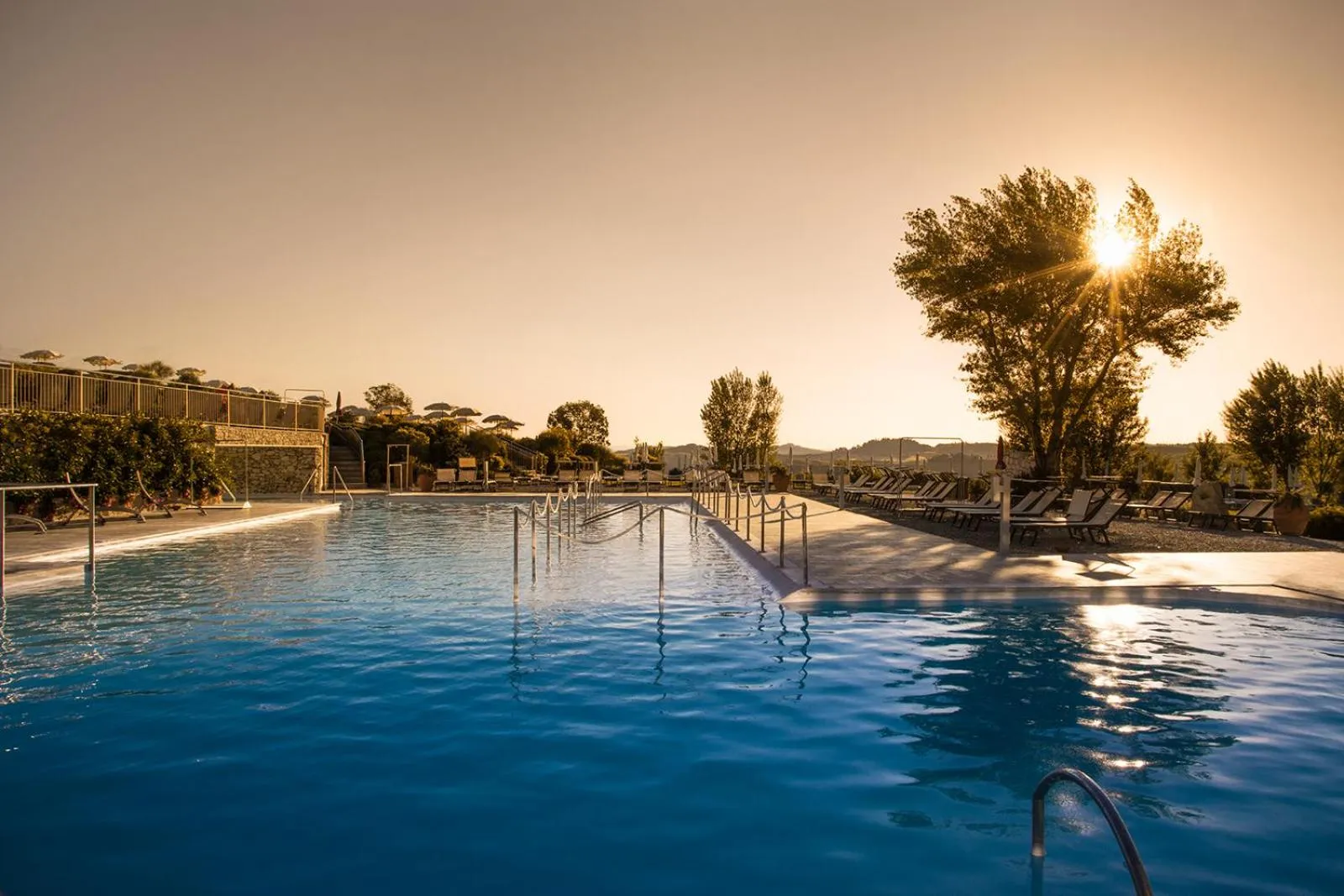 Pool view in San Giovanni Terme Rapolano