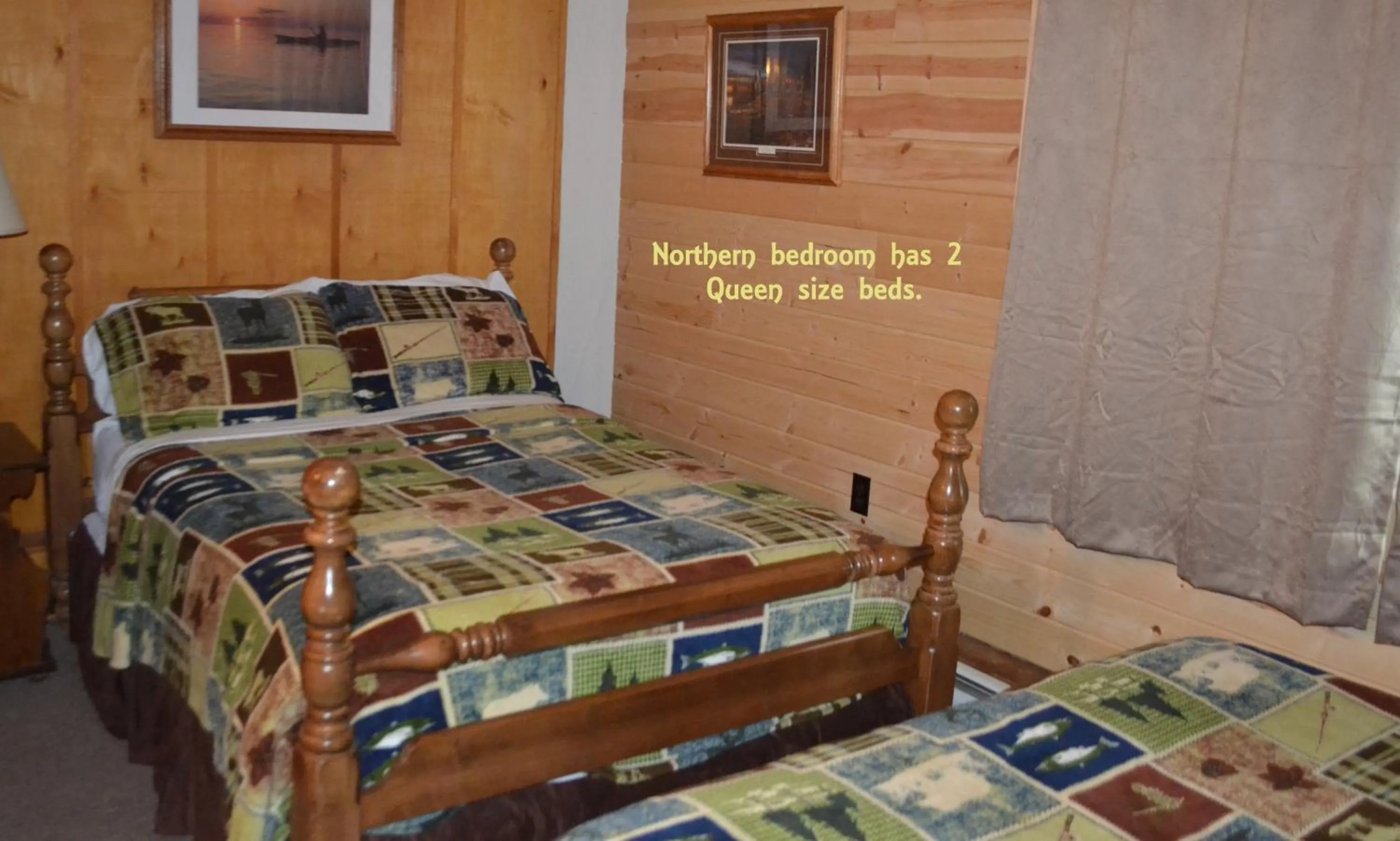 Bed in AJ's Lodge and Oven