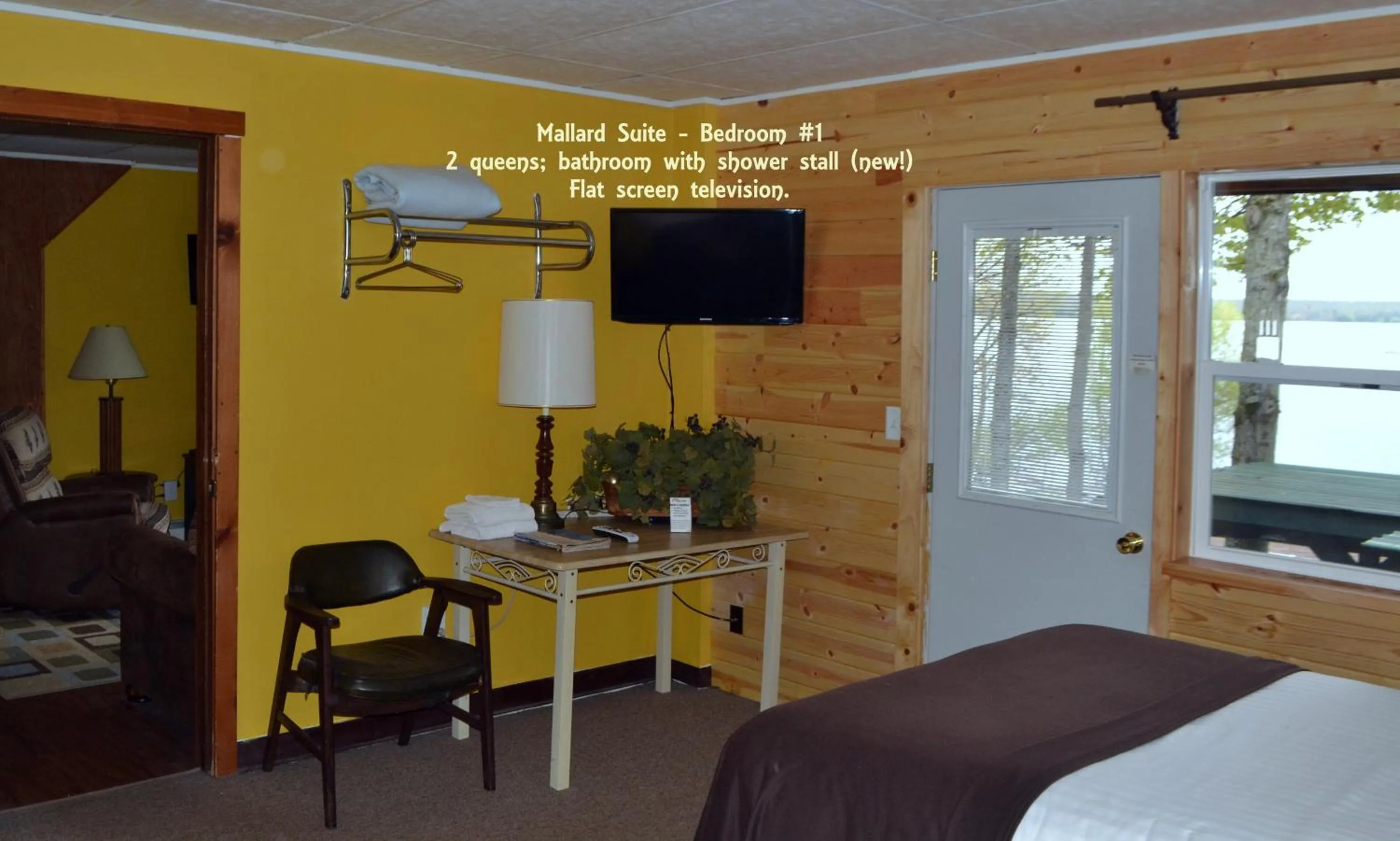 Bed in AJ's Lodge and Oven