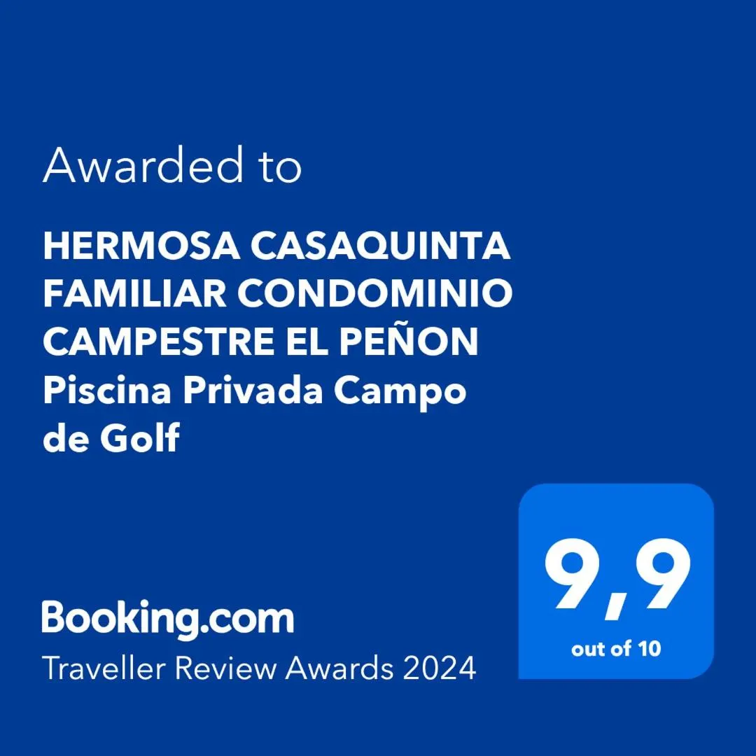 HERMOSA CASAQUINTA FAMILIAR CONDOMINIO CAMPESTRE EL PEÑON Piscina Privada Campo de Golf