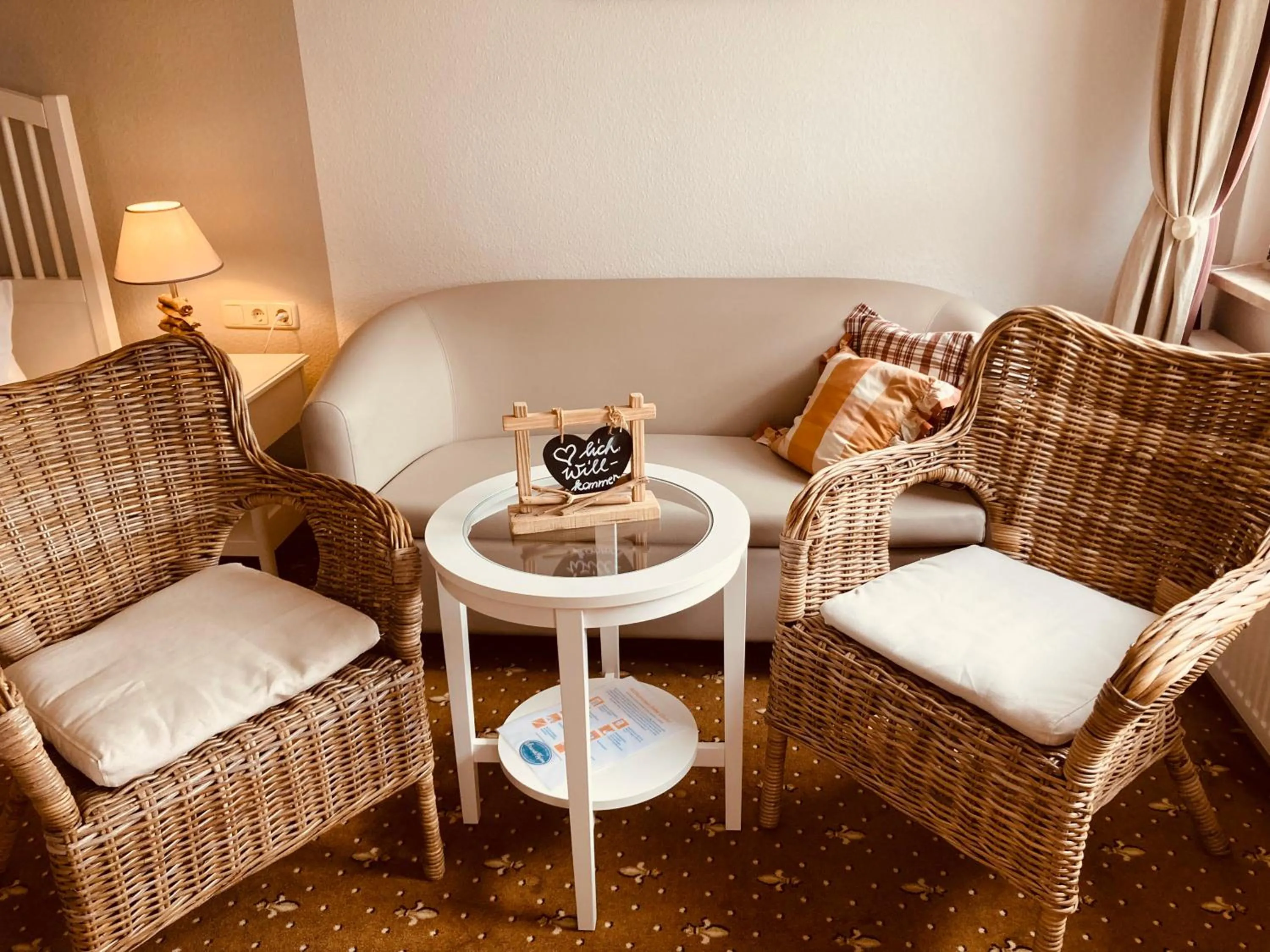 Seating area in Strandkojen