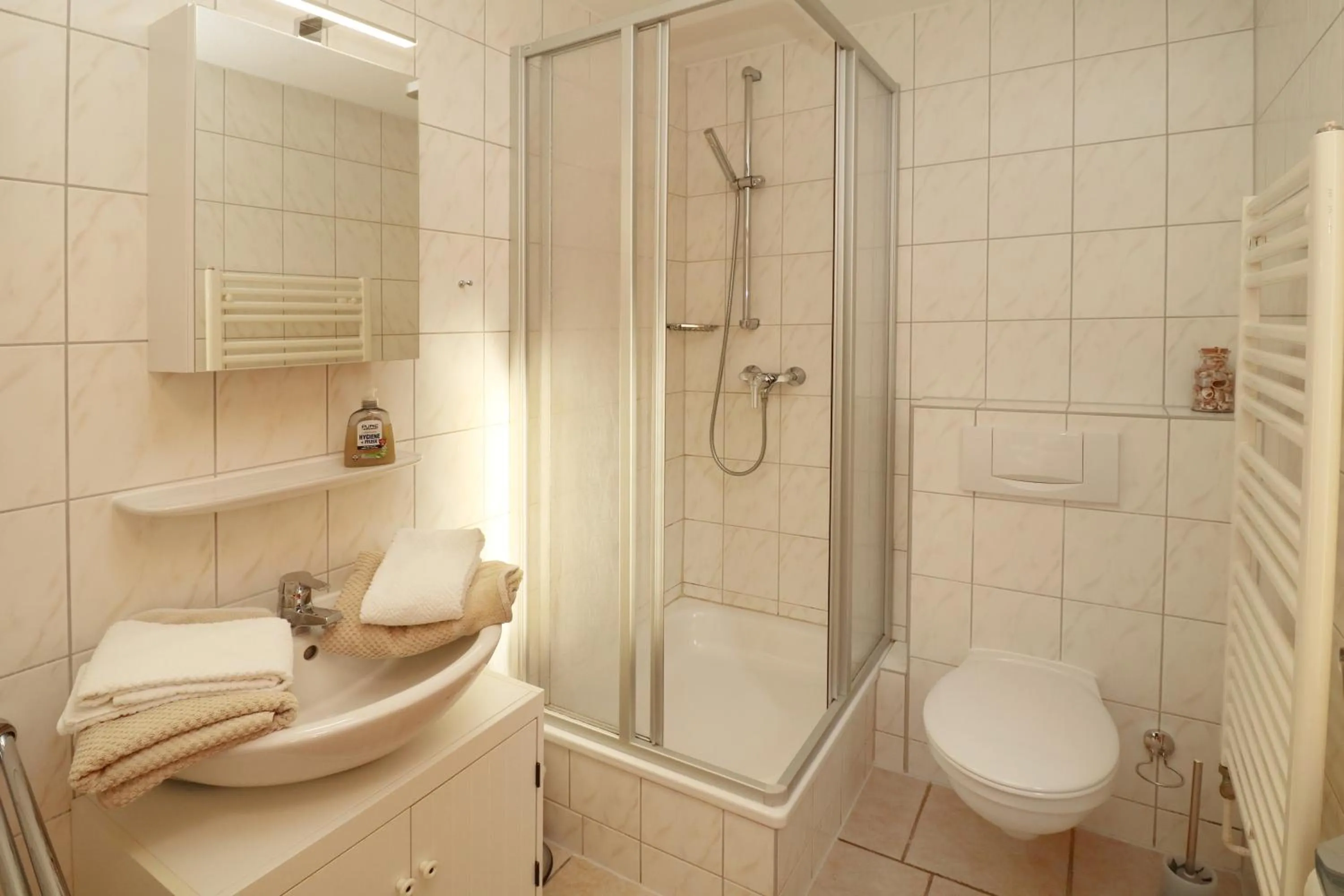 Shower in Strandkojen
