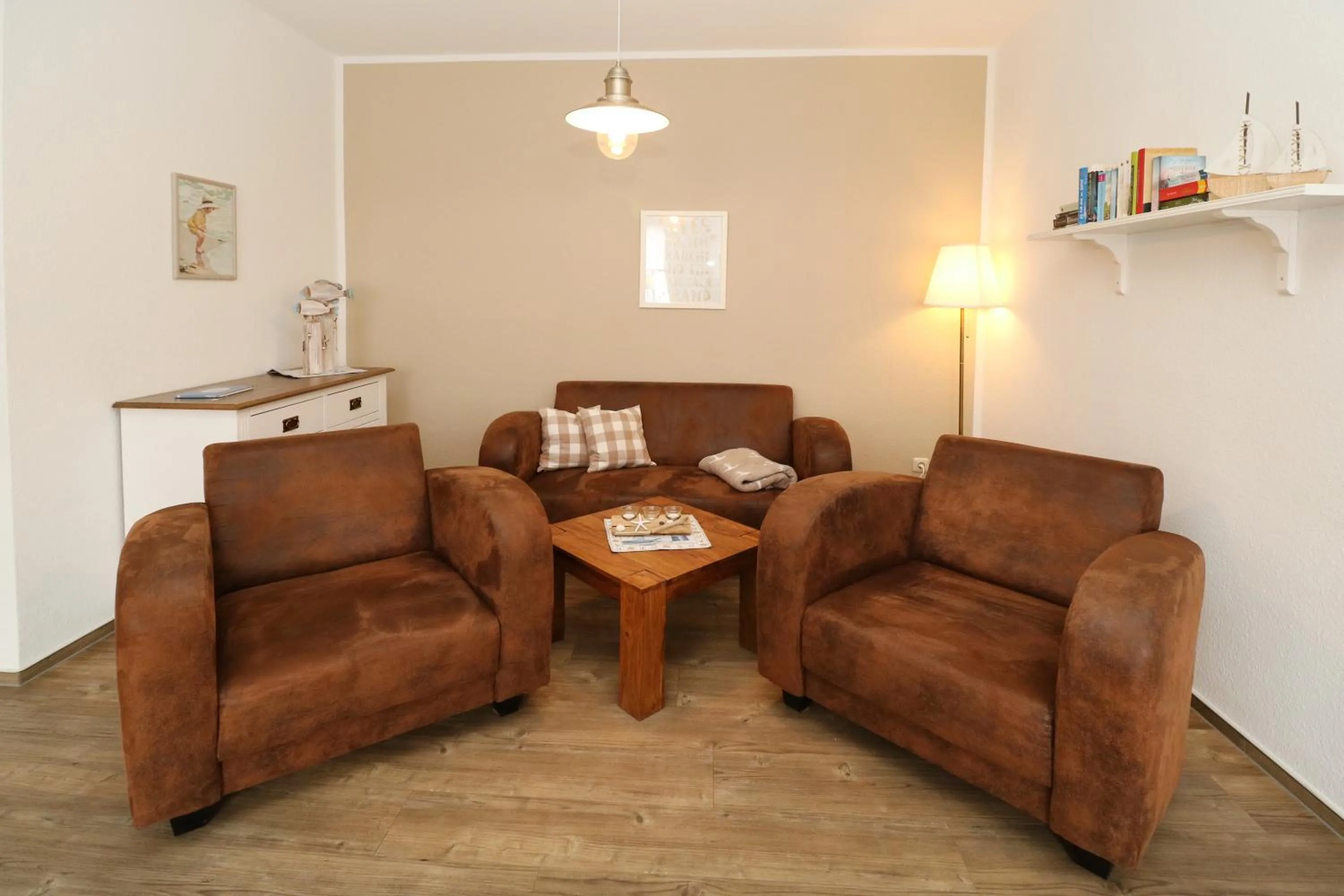 Living room in Strandkojen