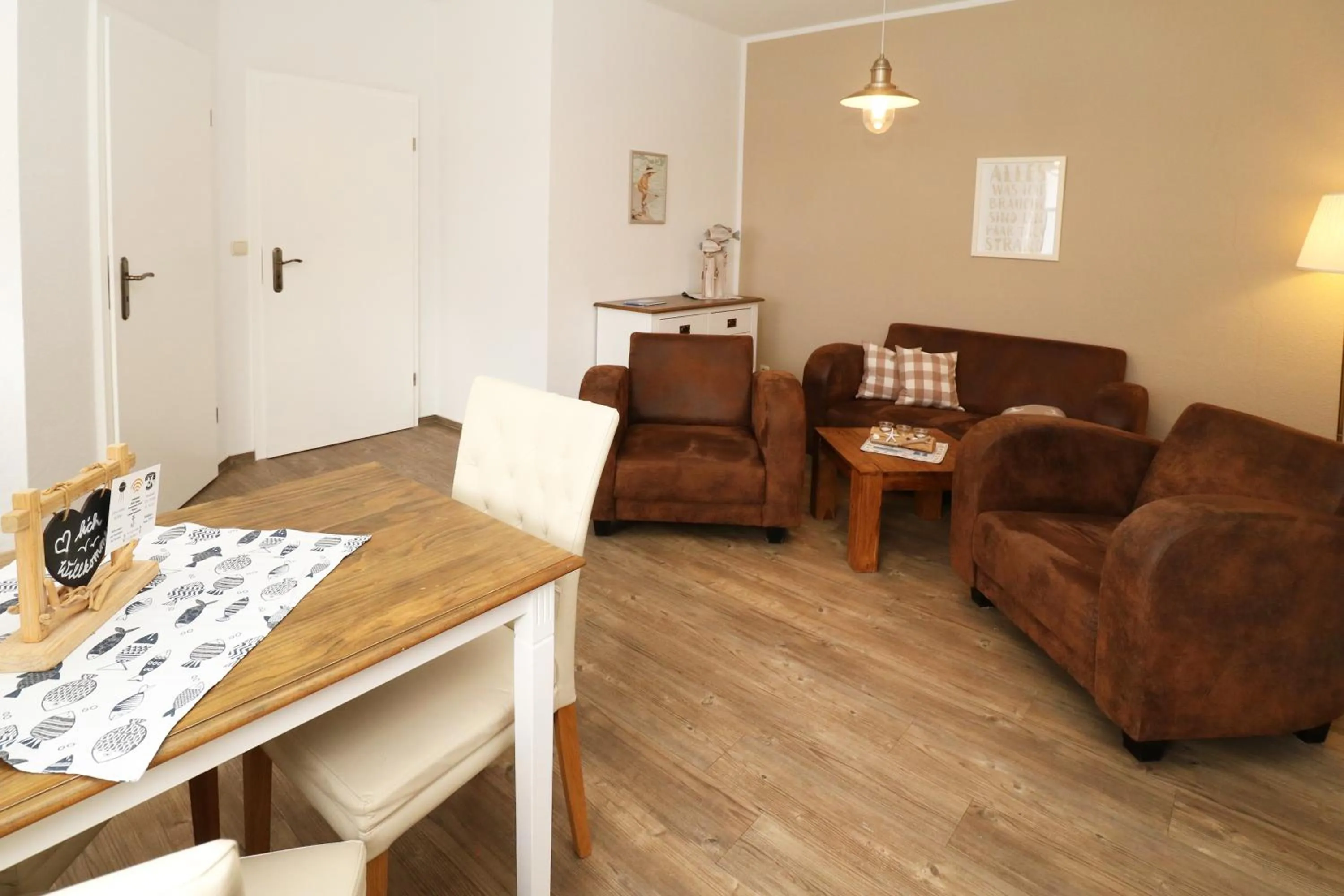 Living room in Strandkojen