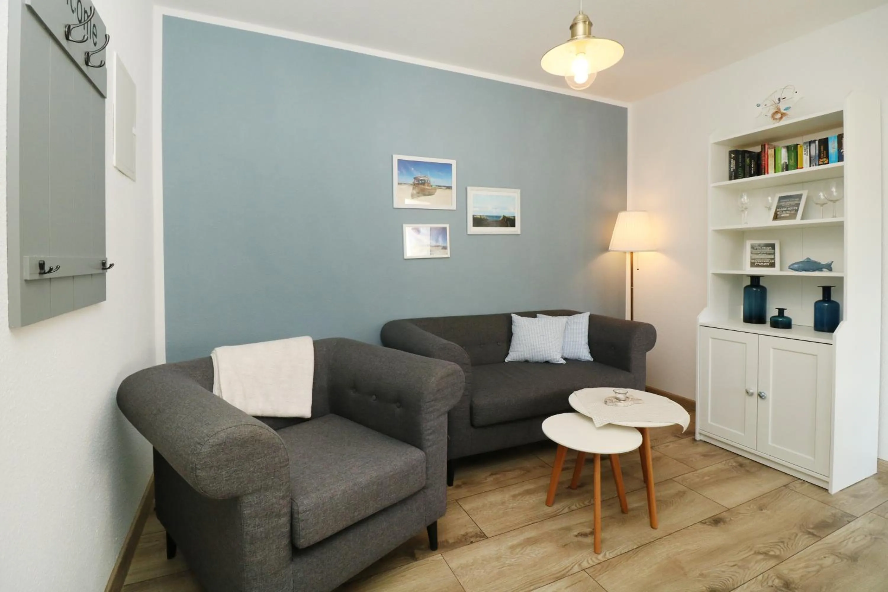 Living room in Strandkojen