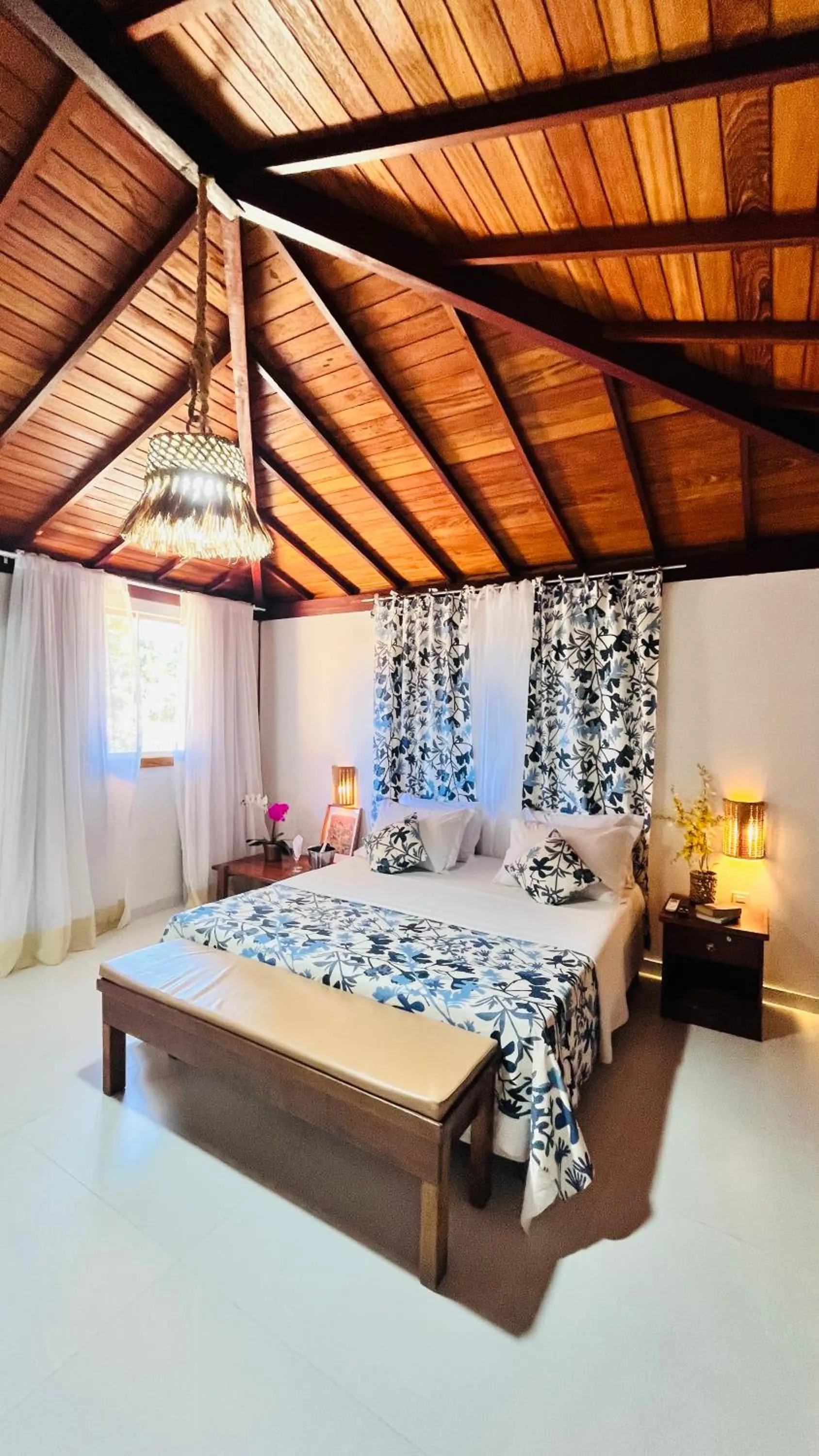 Bed in Villa Baobá Pousada & Spa