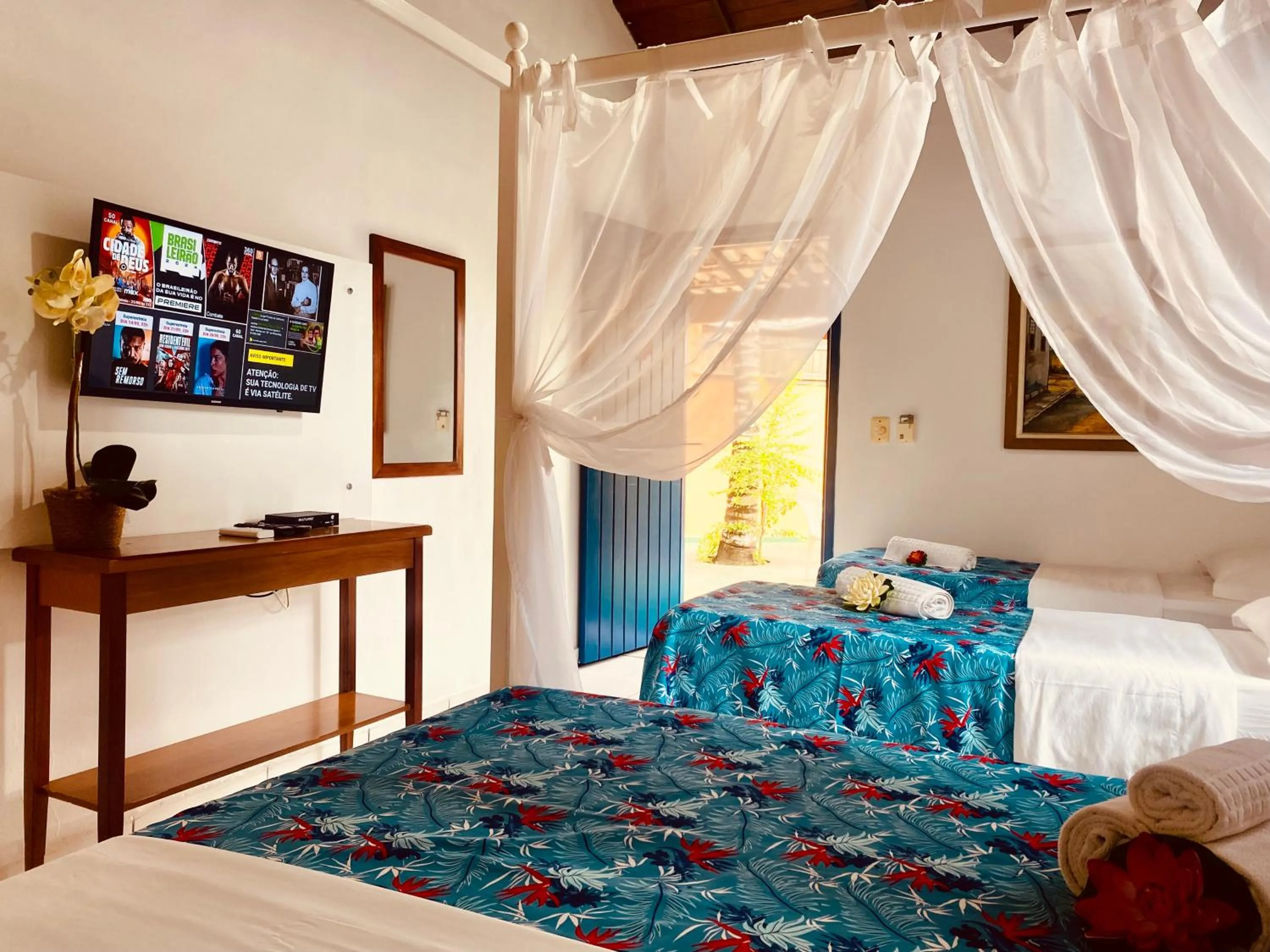 Bed in Villa Baobá Pousada & Spa