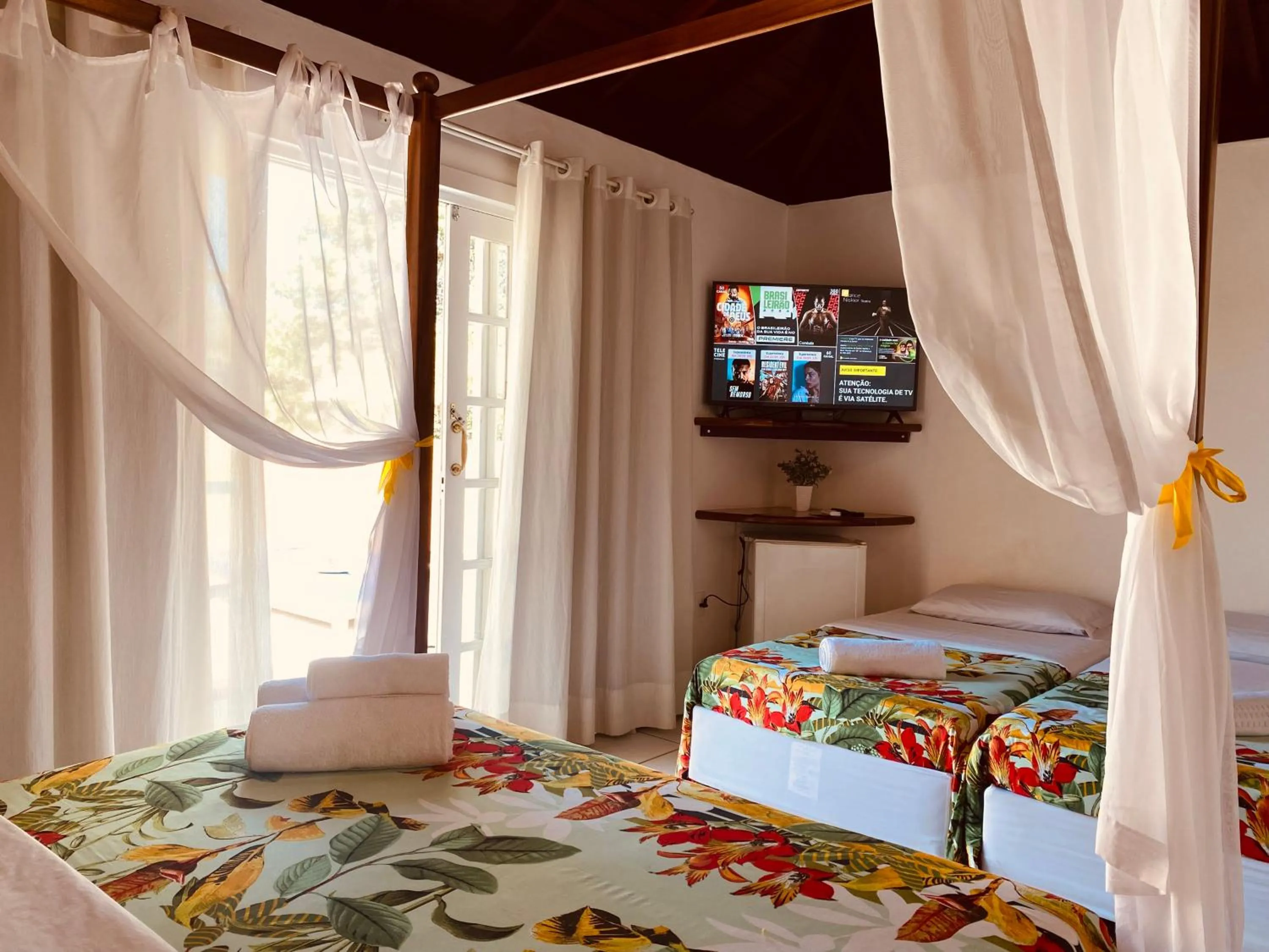 Bed in Villa Baobá Pousada & Spa