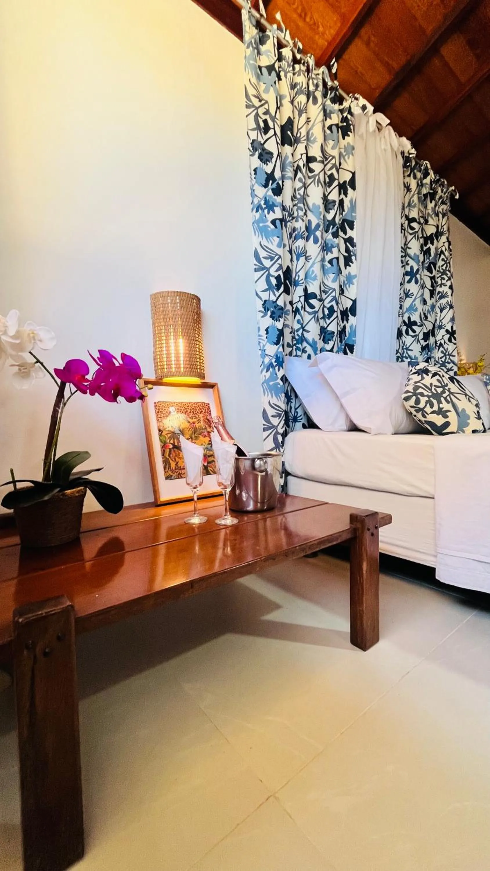 Bed in Villa Baobá Pousada & Spa