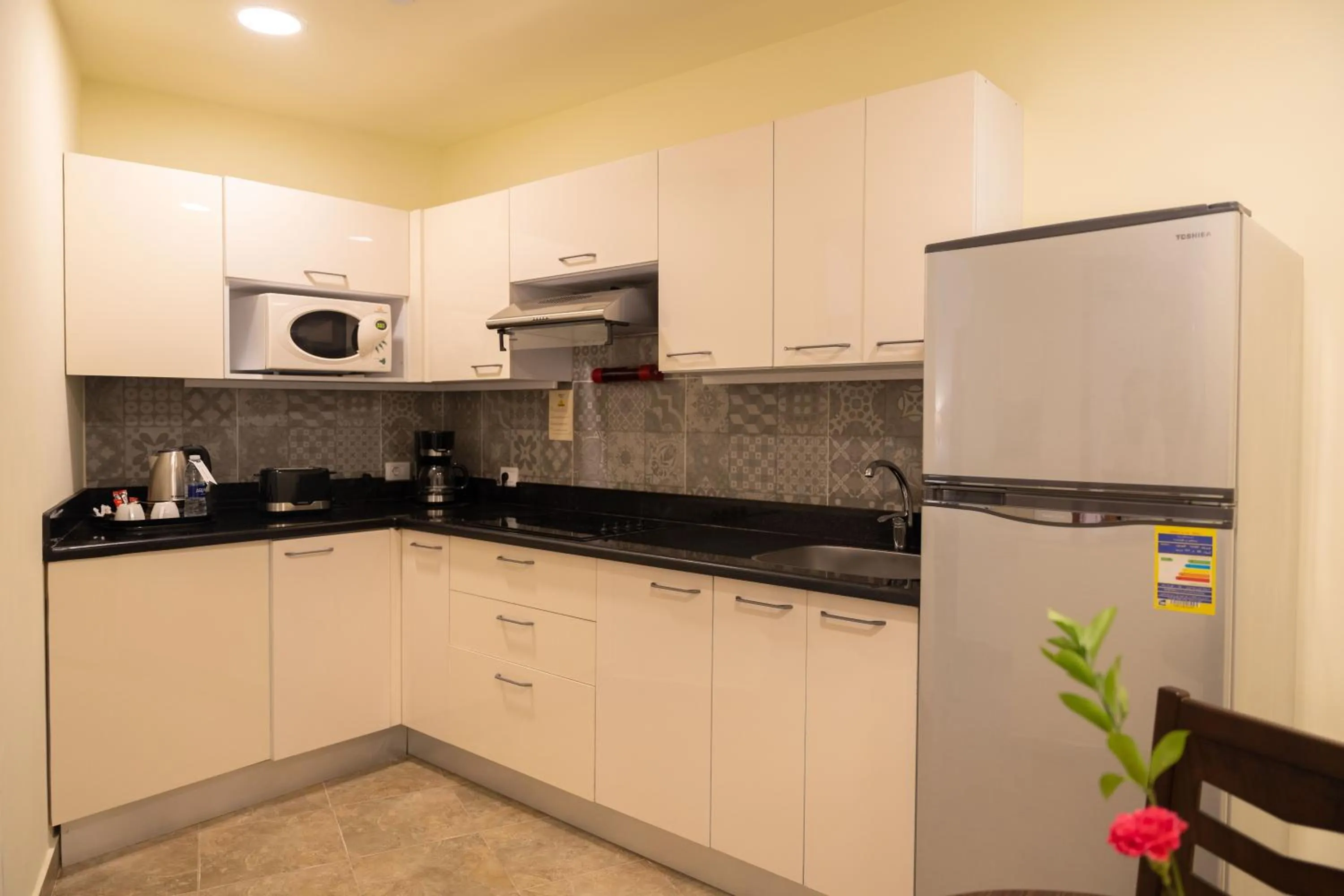 Kitchen or kitchenette in Swiss Inn Plaza Hotel