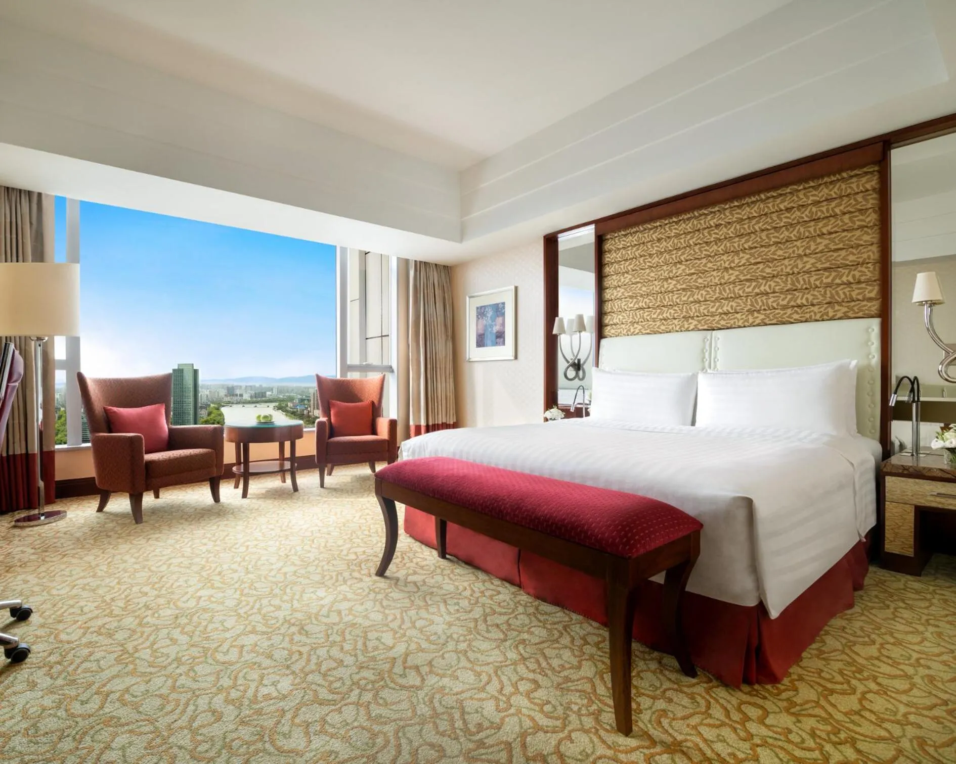 Bedroom, Bed in Shangri-La Ningbo - The Three Rivers Intersection