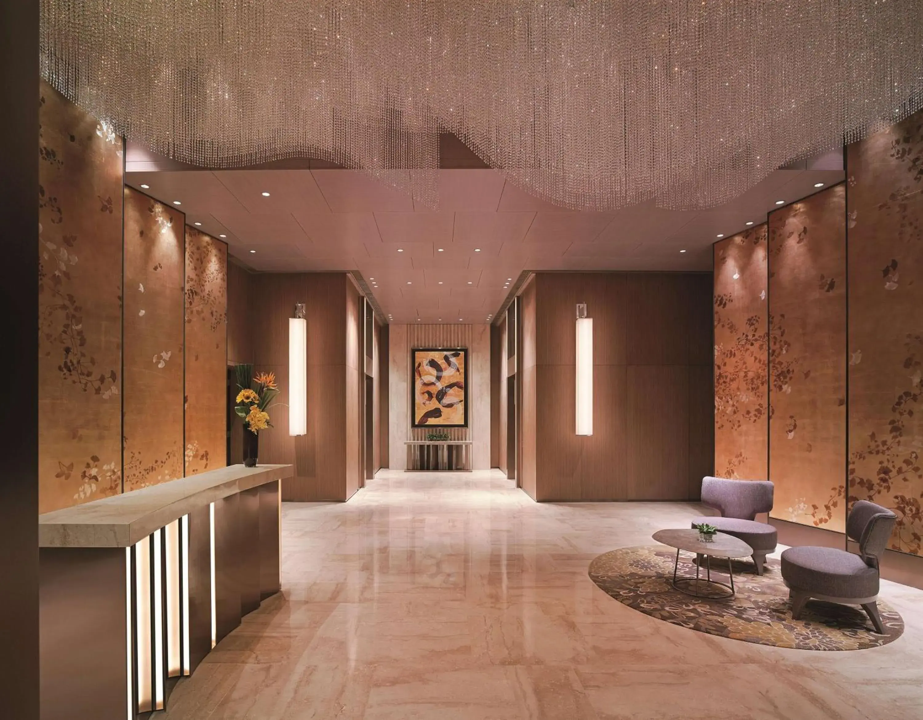 Lobby or reception in Shangri-La Ningbo - The Three Rivers Intersection Lobby or reception in Shangri-La Ningbo - The Three Rivers Intersection