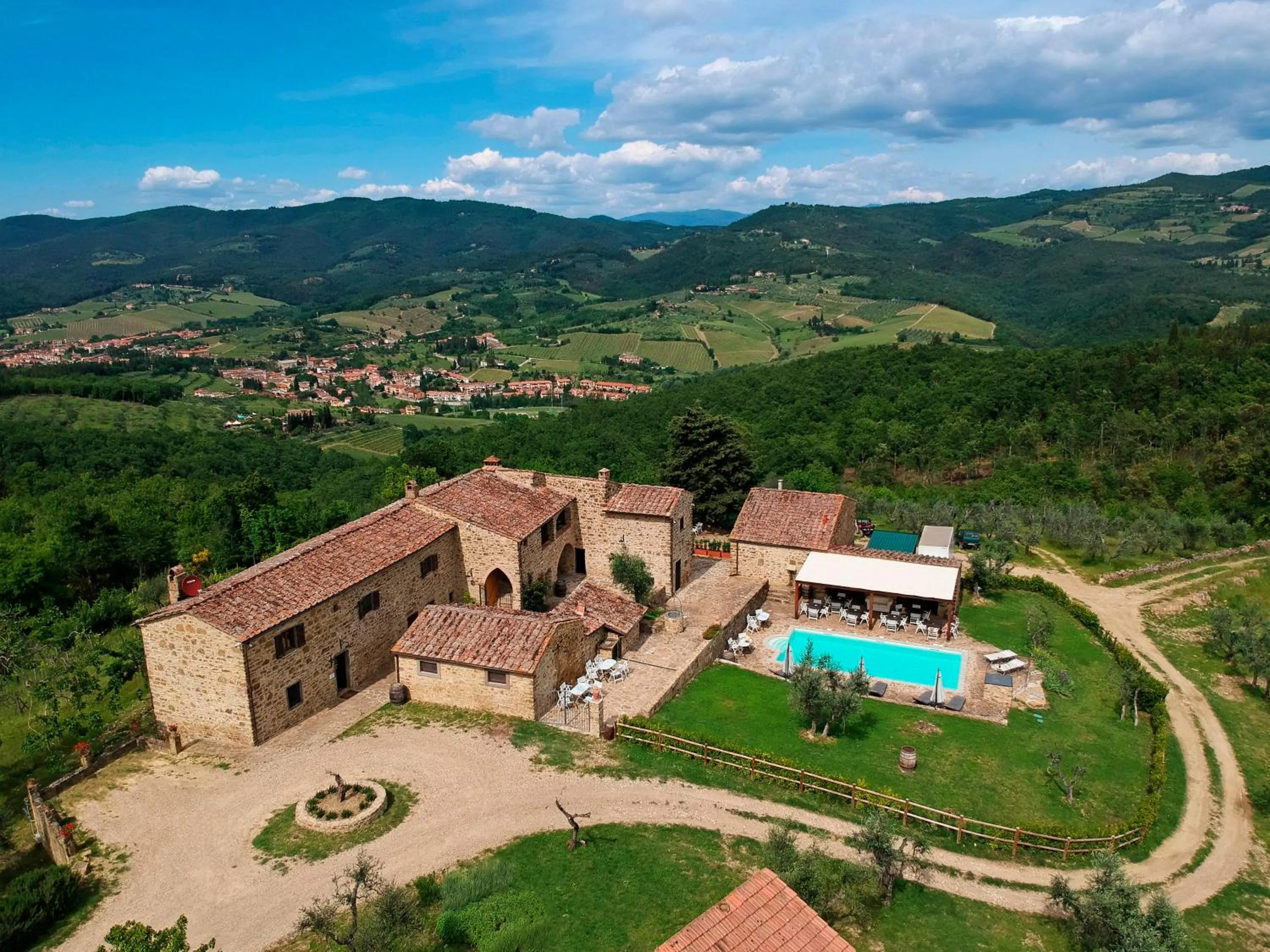 Bird's eye view in La Rimbecca Greve in Chianti