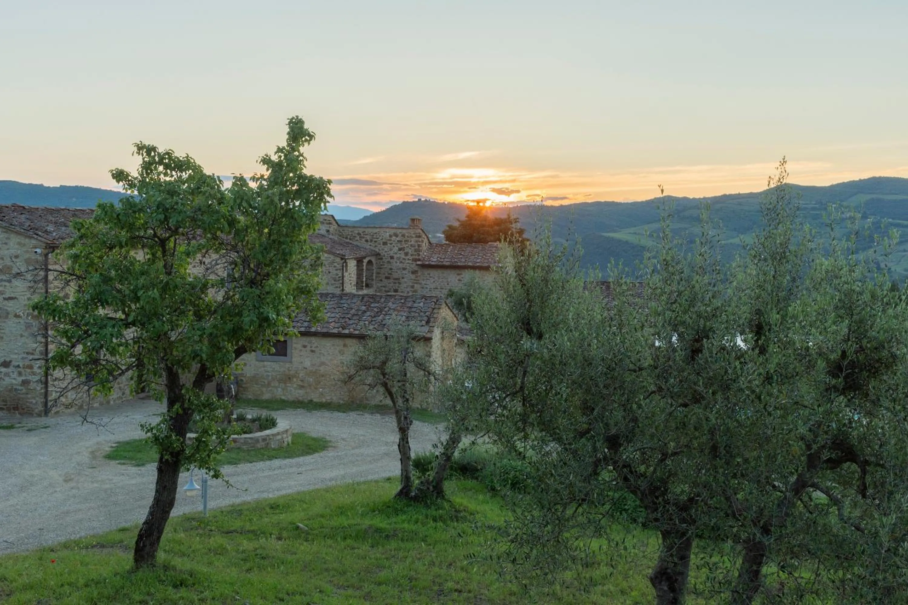 Sunrise in La Rimbecca Greve in Chianti