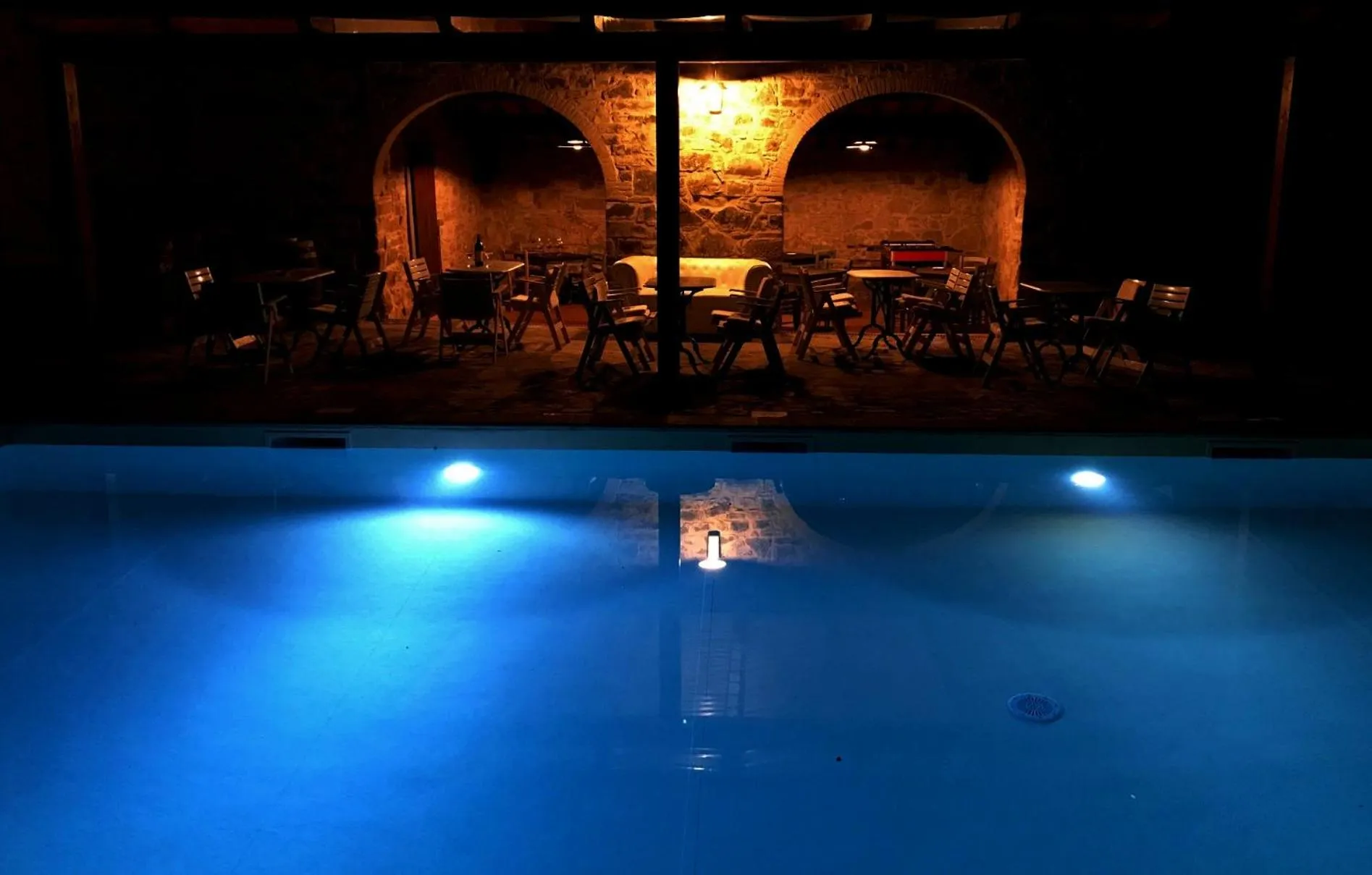 Swimming pool in La Rimbecca Greve in Chianti