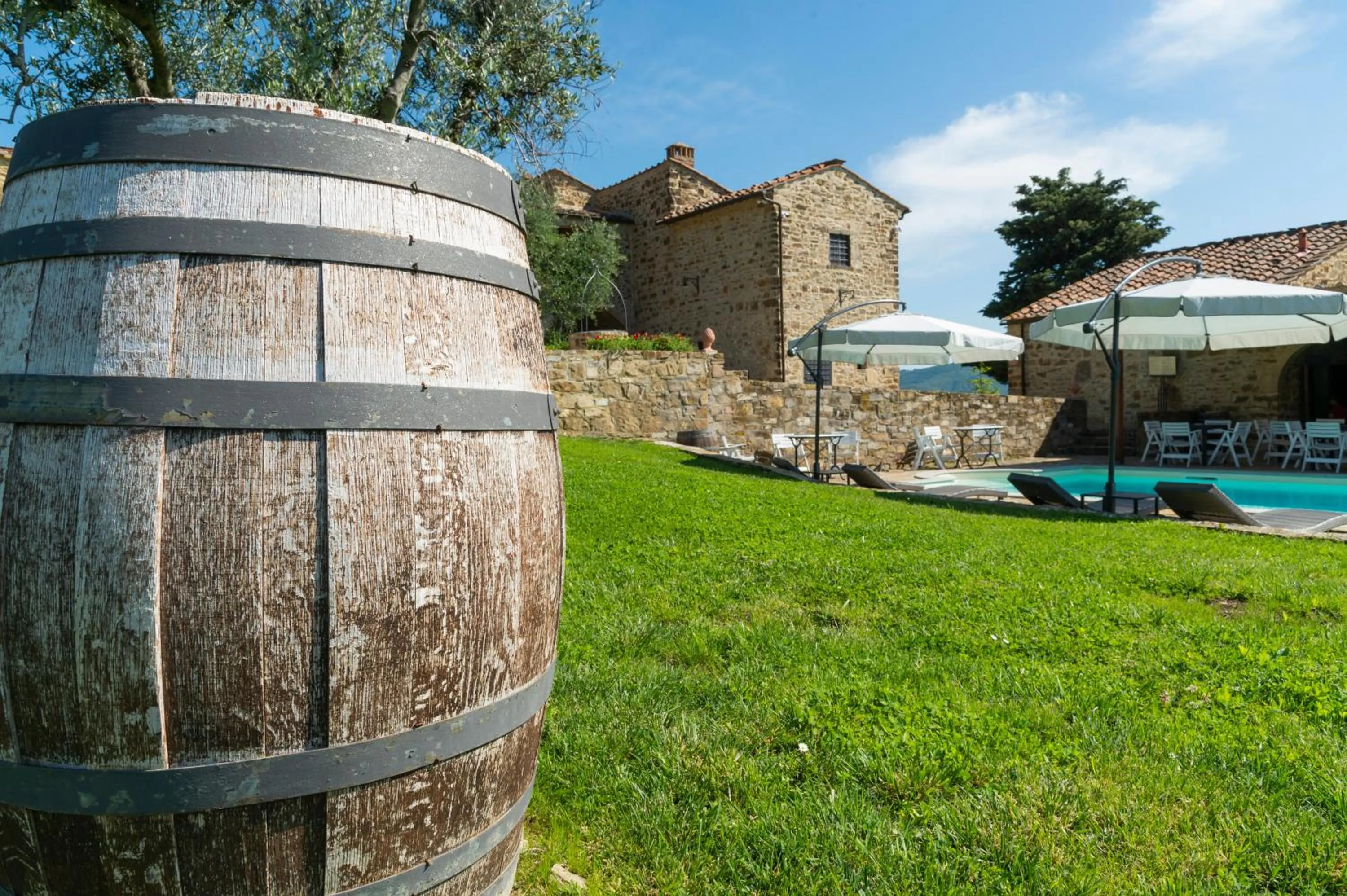 Garden in La Rimbecca Greve in Chianti