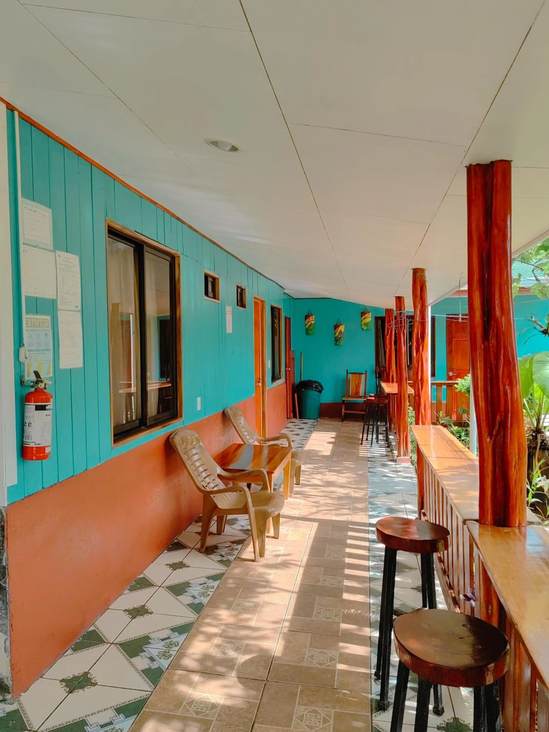 Balcony/Terrace in Hotel Casa Gitana Corcovado Tour operador