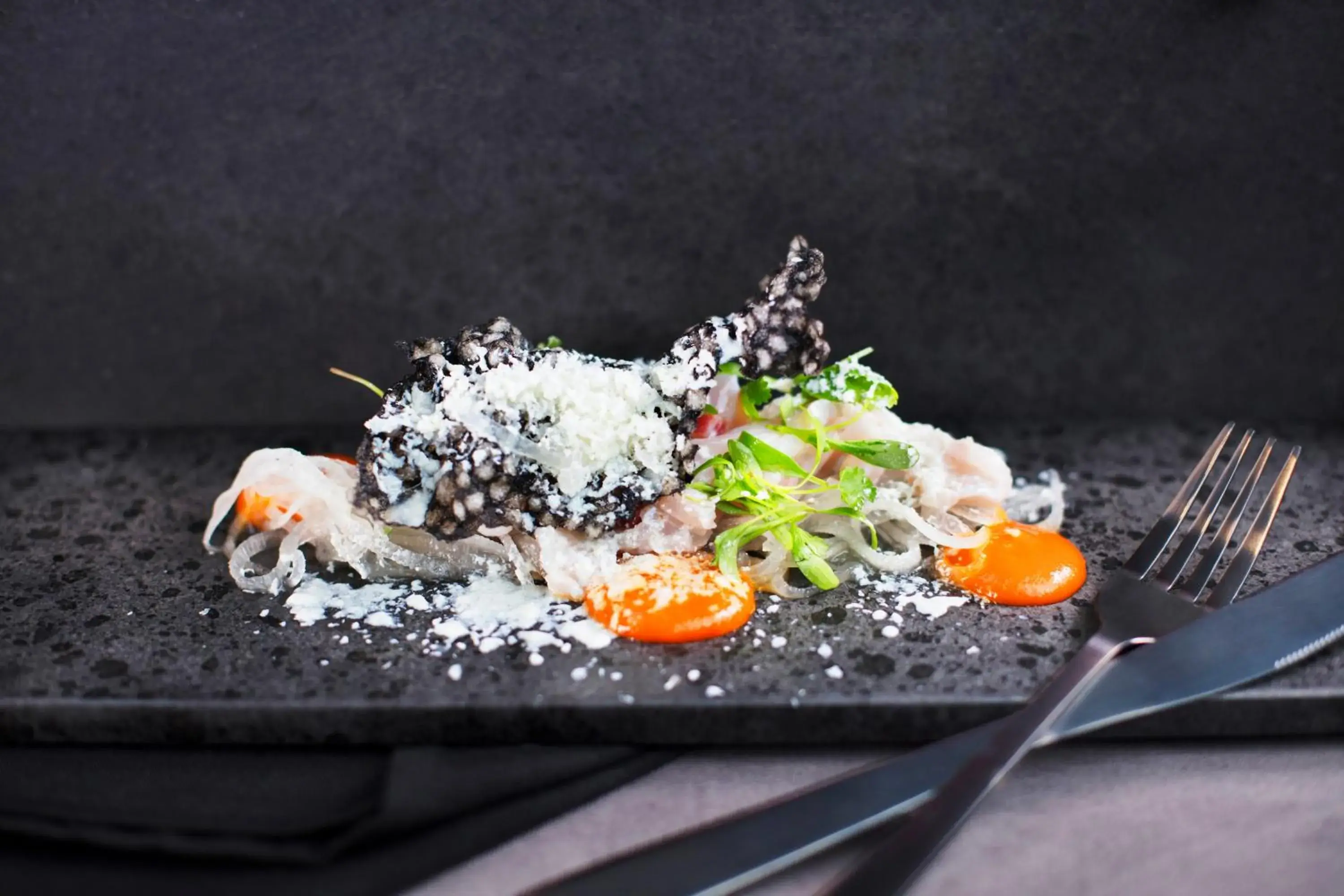 Food close-up in Millennium Hotel New Plymouth, Waterfront Food close-up in Millennium Hotel New Plymouth, Waterfront