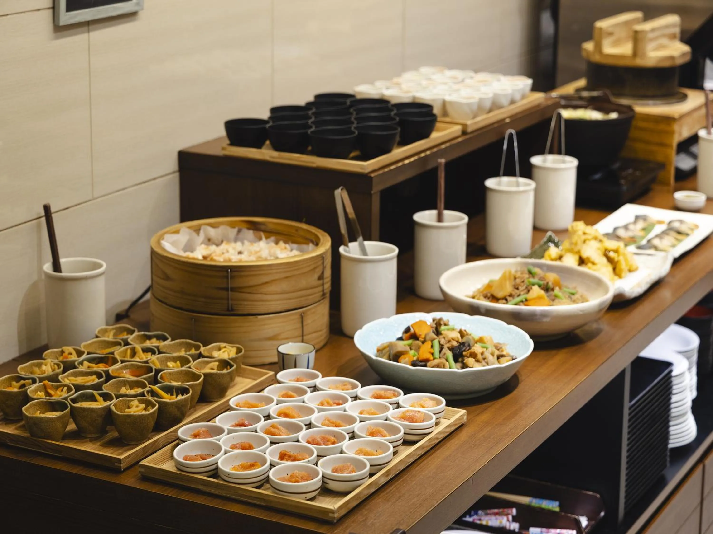 Buffet breakfast in Canal City Fukuoka Washington Hotel