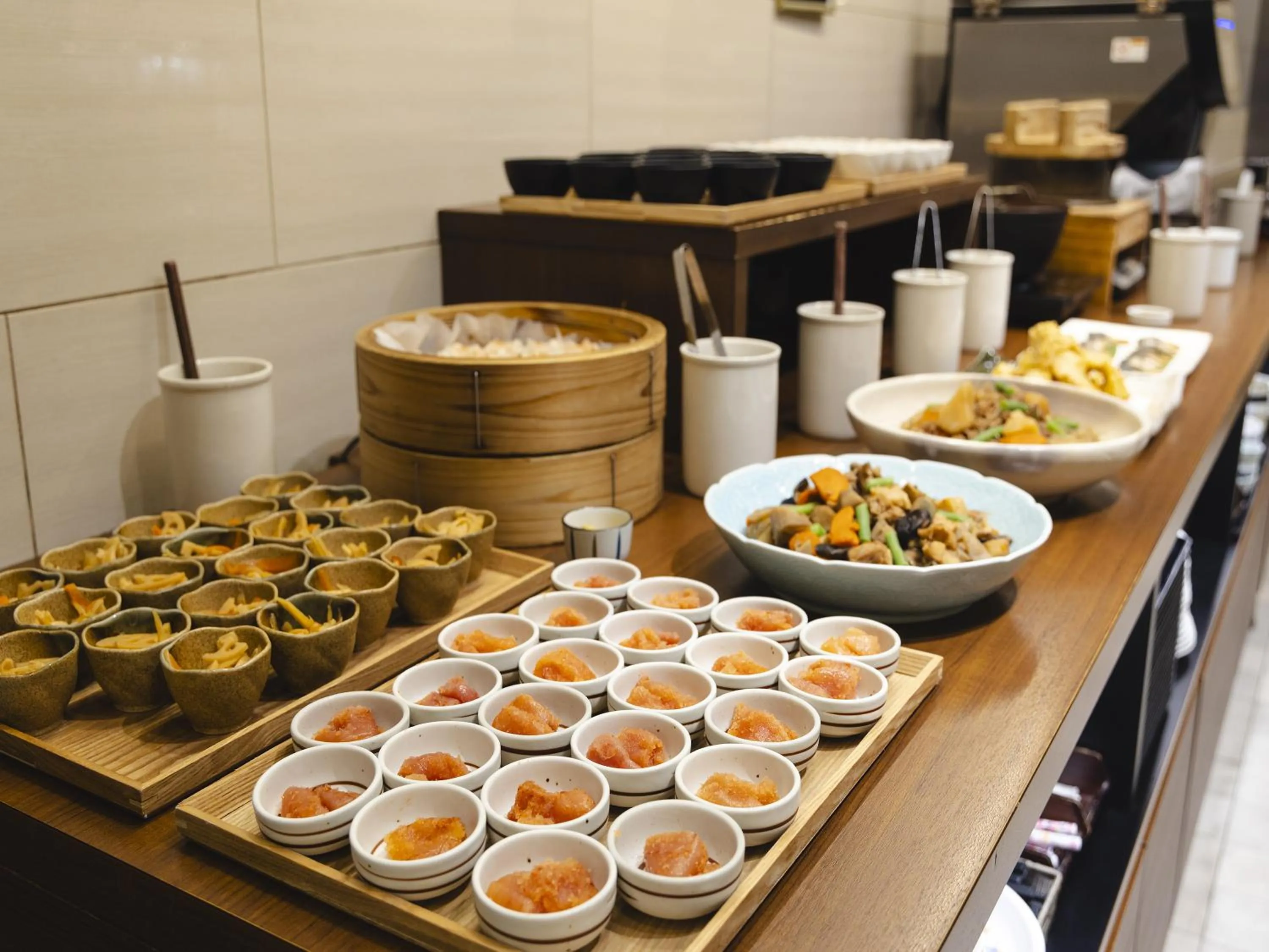 Buffet breakfast in Canal City Fukuoka Washington Hotel