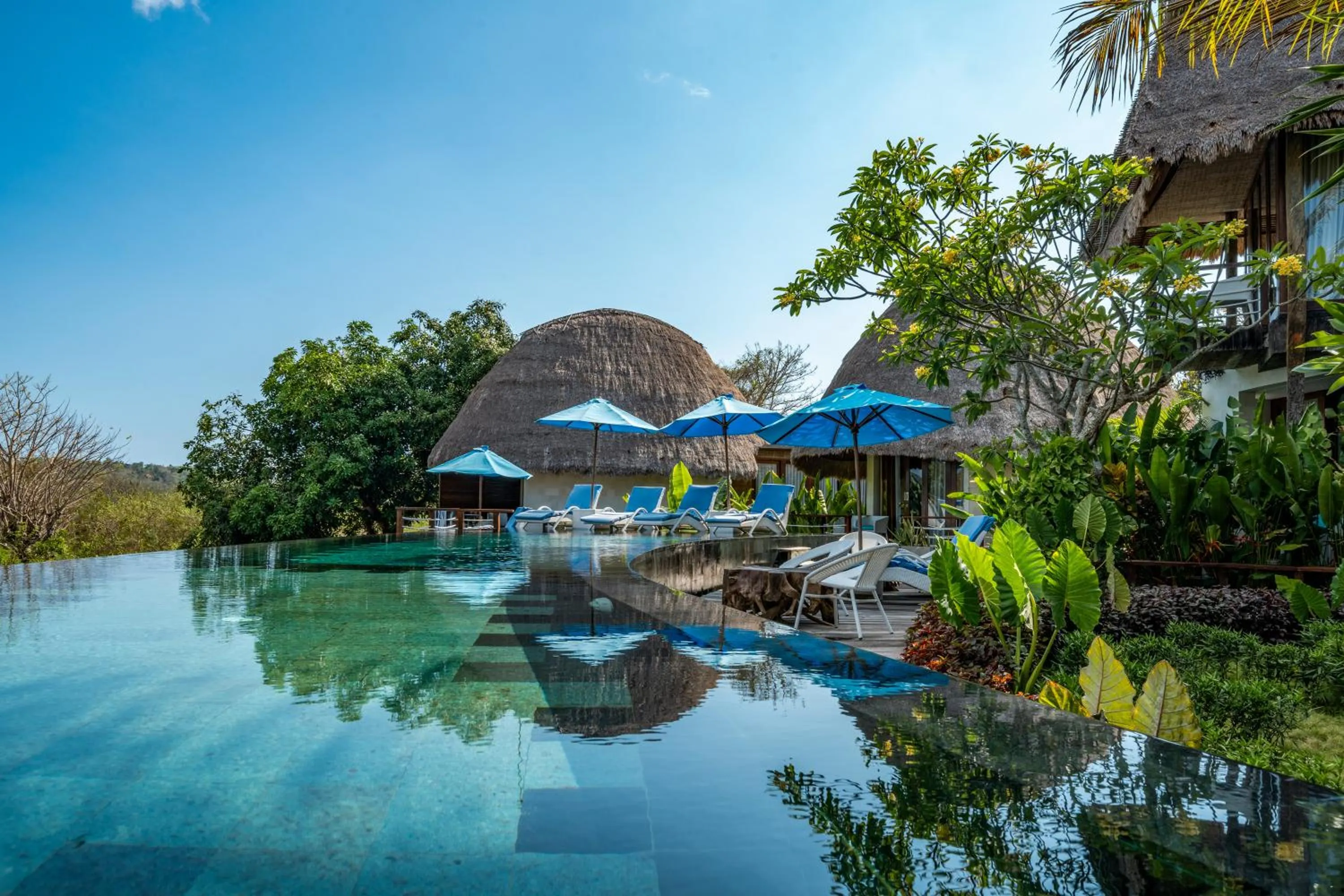 sunbed in C-View Villas